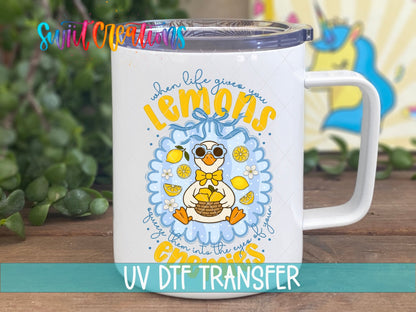 When Life Gives You Lemons Goose UV DTF Transfer | UV2151 - Swiit Creations