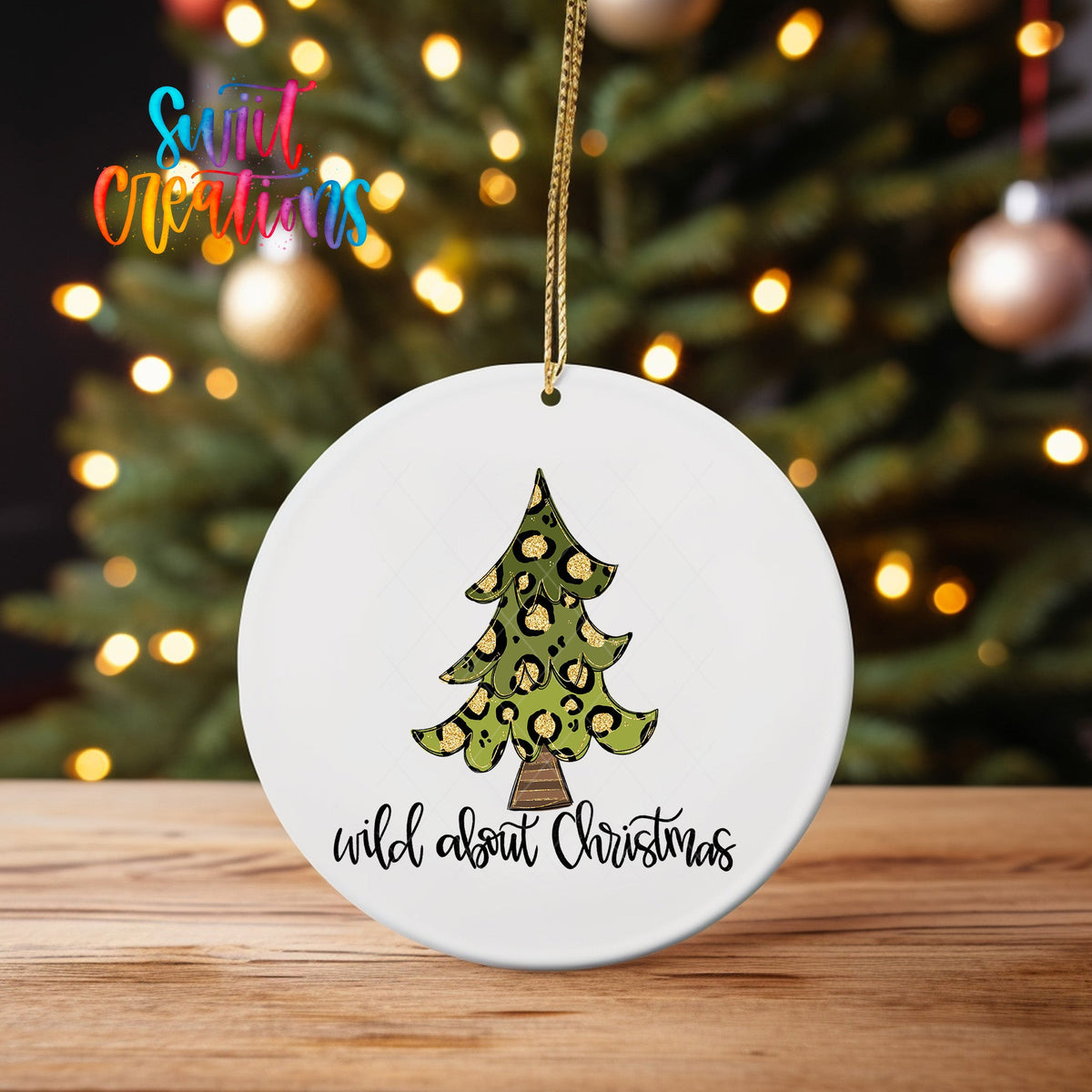 Wild About Christmas UV DTF Ornament Transfer | O-1561 - Swiit Creations