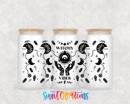 Witchy Vibes Moon Phase UV DTF Transfer Tumbler Wrap | DTF022 - Swiit Creations