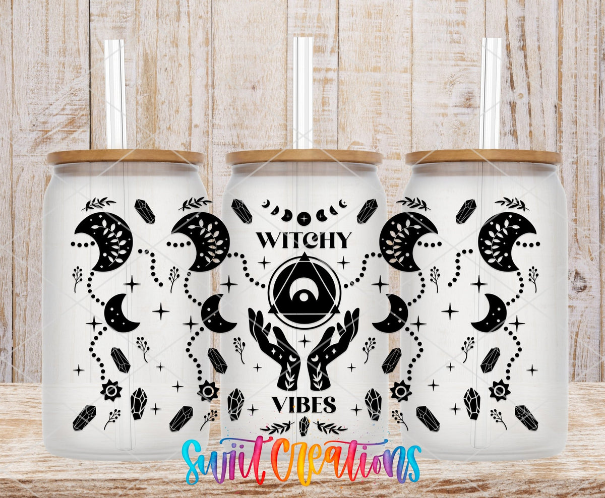 Witchy Vibes Moon Phase UV DTF Transfer Tumbler Wrap | DTF022 - Swiit Creations