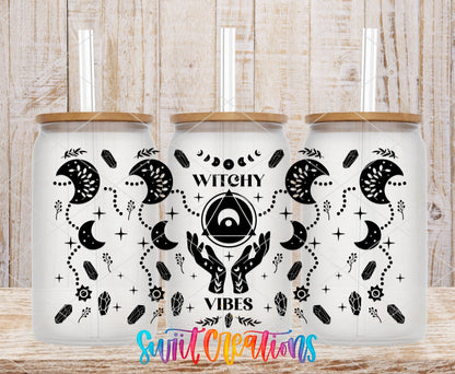 Witchy Vibes Moon Phase UV DTF Transfer Tumbler Wrap | DTF022 - Swiit Creations