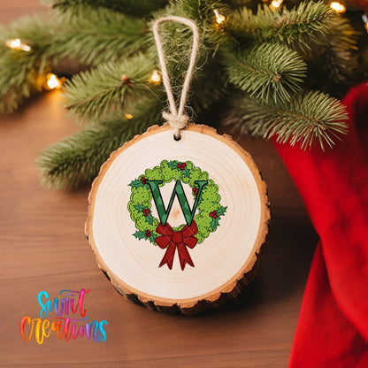 Wreath Christmas Personalized Christmas Ornament CFO09 - Swiit Creations