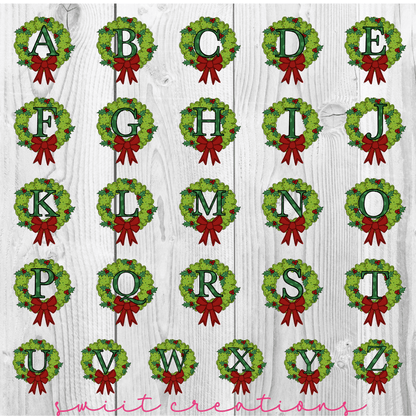 Wreath Christmas Personalized Christmas Ornament CFO09 - Swiit Creations
