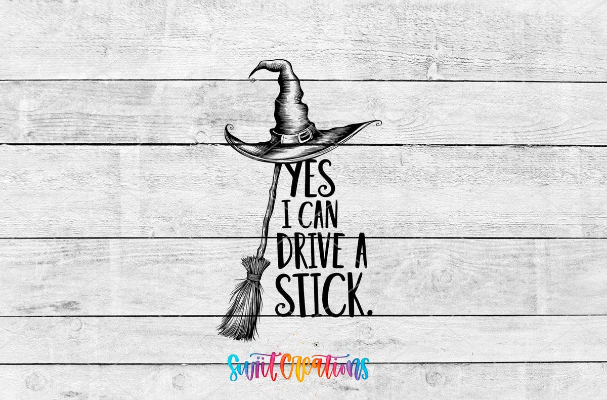 Yes I Can Drive A Stick Motel Keychain UV DTF Transfer | Funny Witch Humor | MK1588 - Swiit Creations