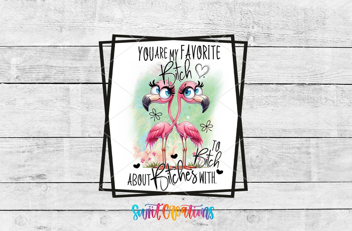You Are My Favorite Bitch to Bitch About Bitches With UV DTF Cup Decal | UV879 - Swiit Creations