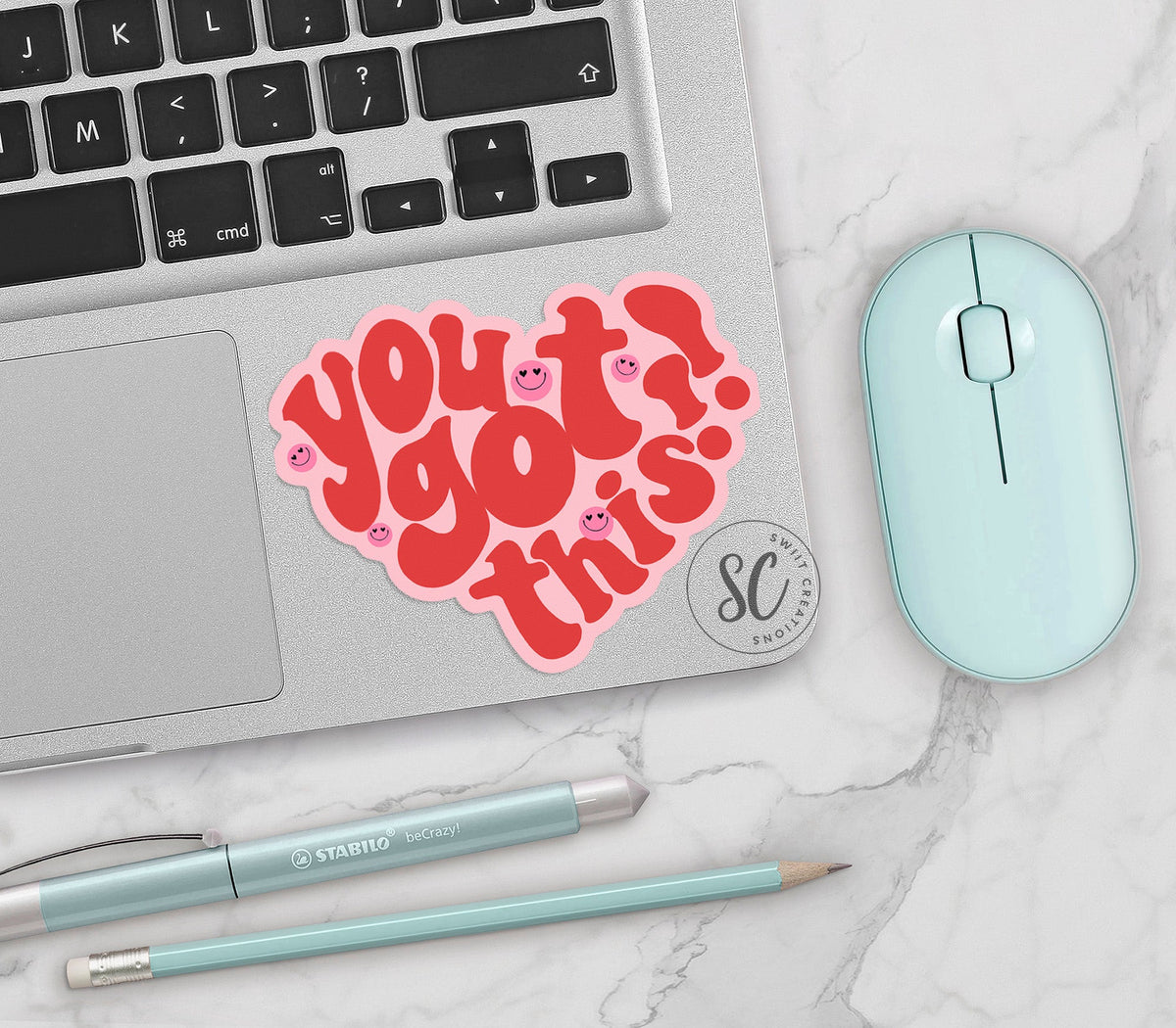 You Got This Heart Sticker SS815 - Swiit Creations