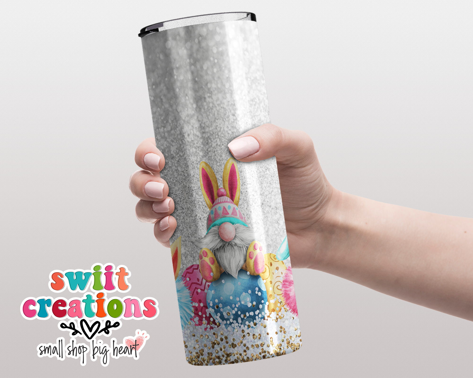 Fuzzy Gnome Easter Tumbler (T173)