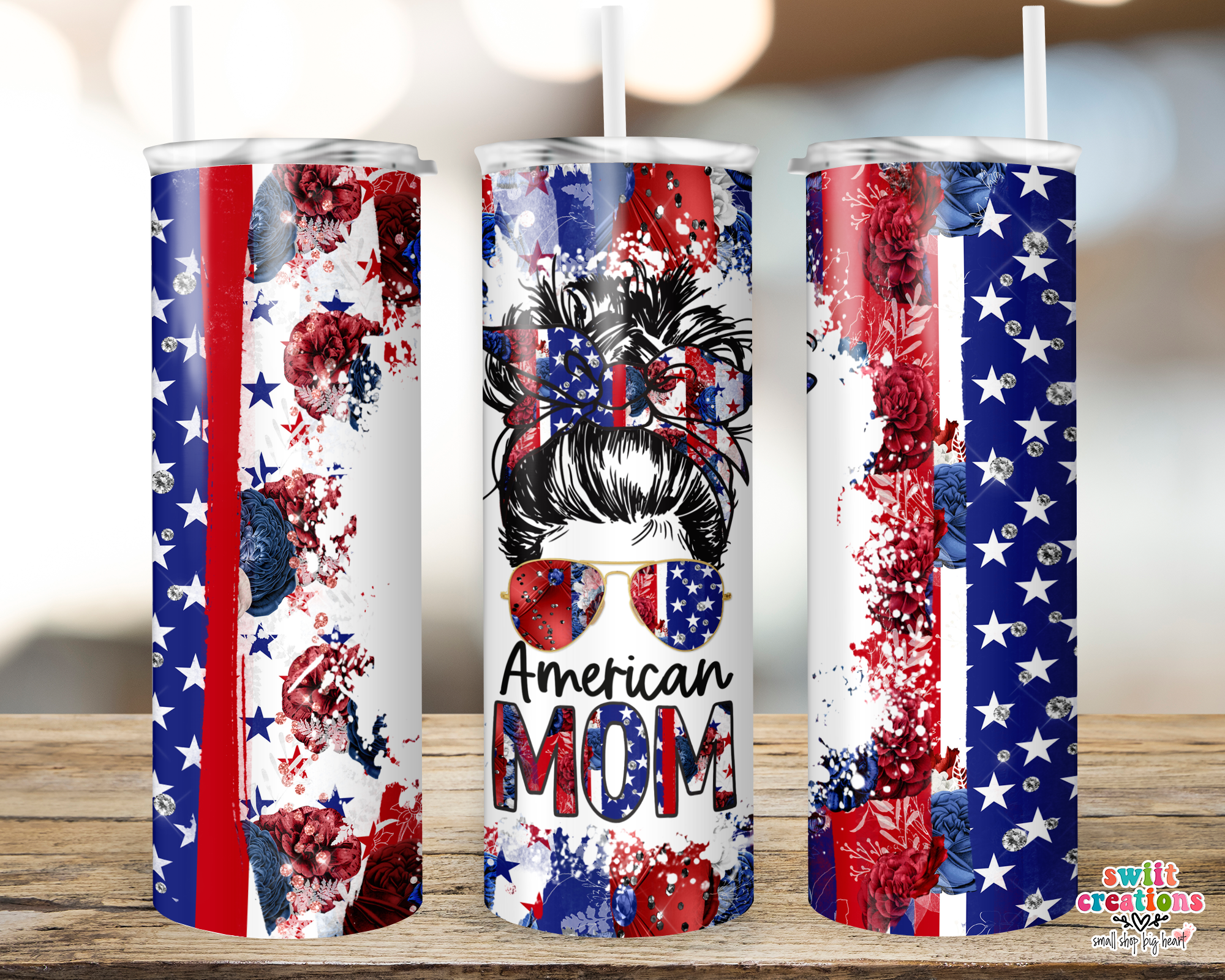 American Mom Tumbler (T214)