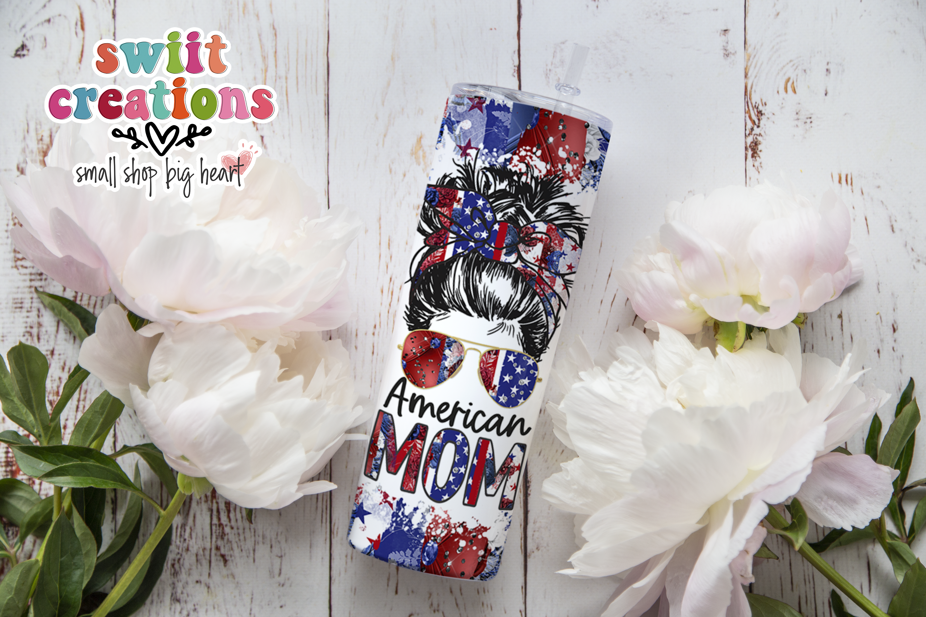 American Mom Tumbler (T214)