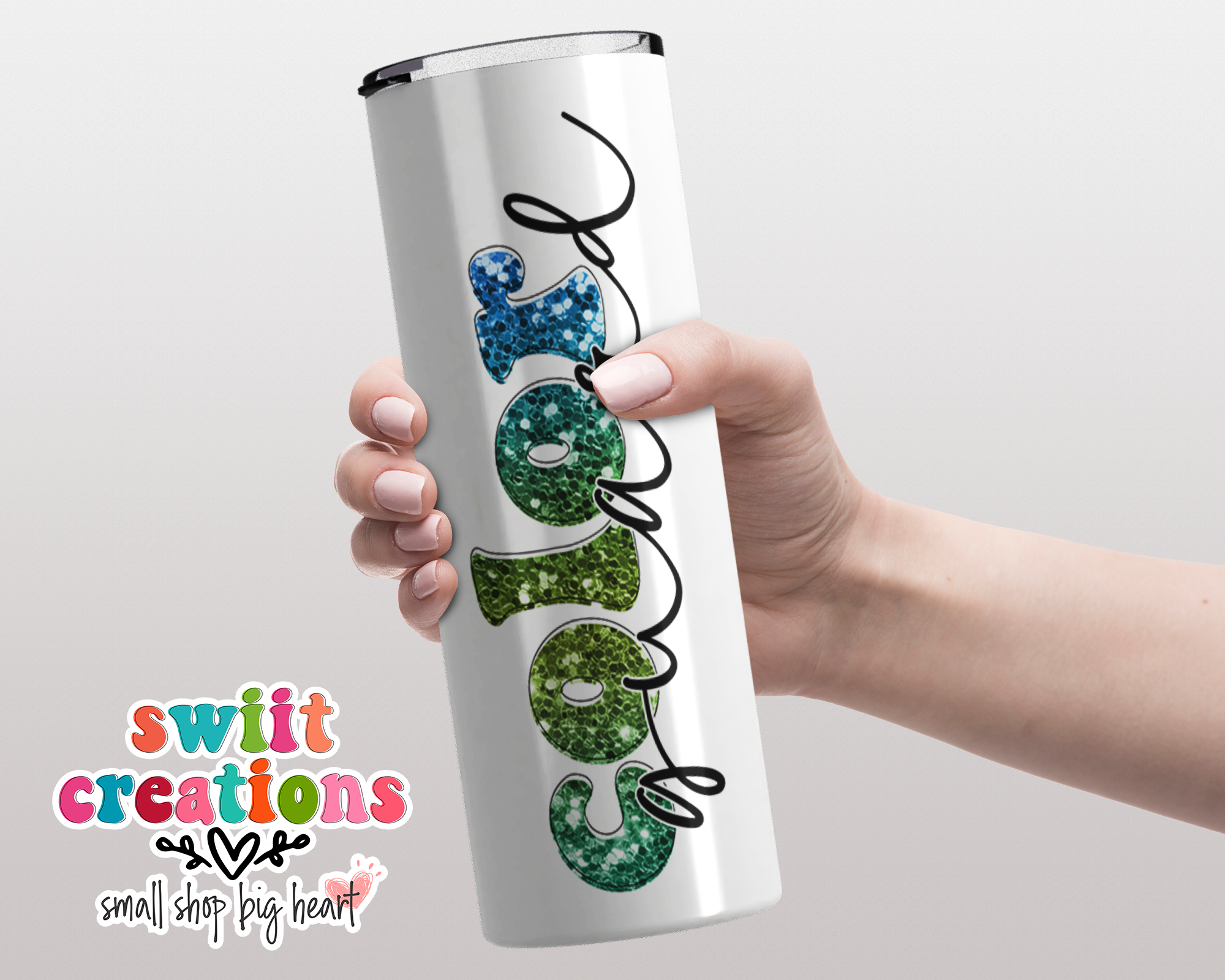 Color Guard Glitter Tumbler (T269)