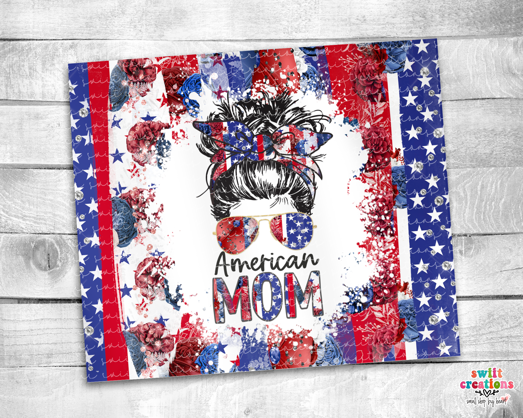 American Mom Tumbler (T214)