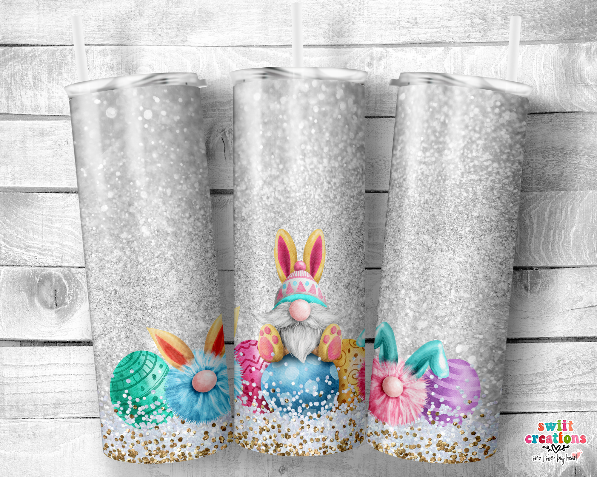 Fuzzy Gnome Easter Tumbler (T173)
