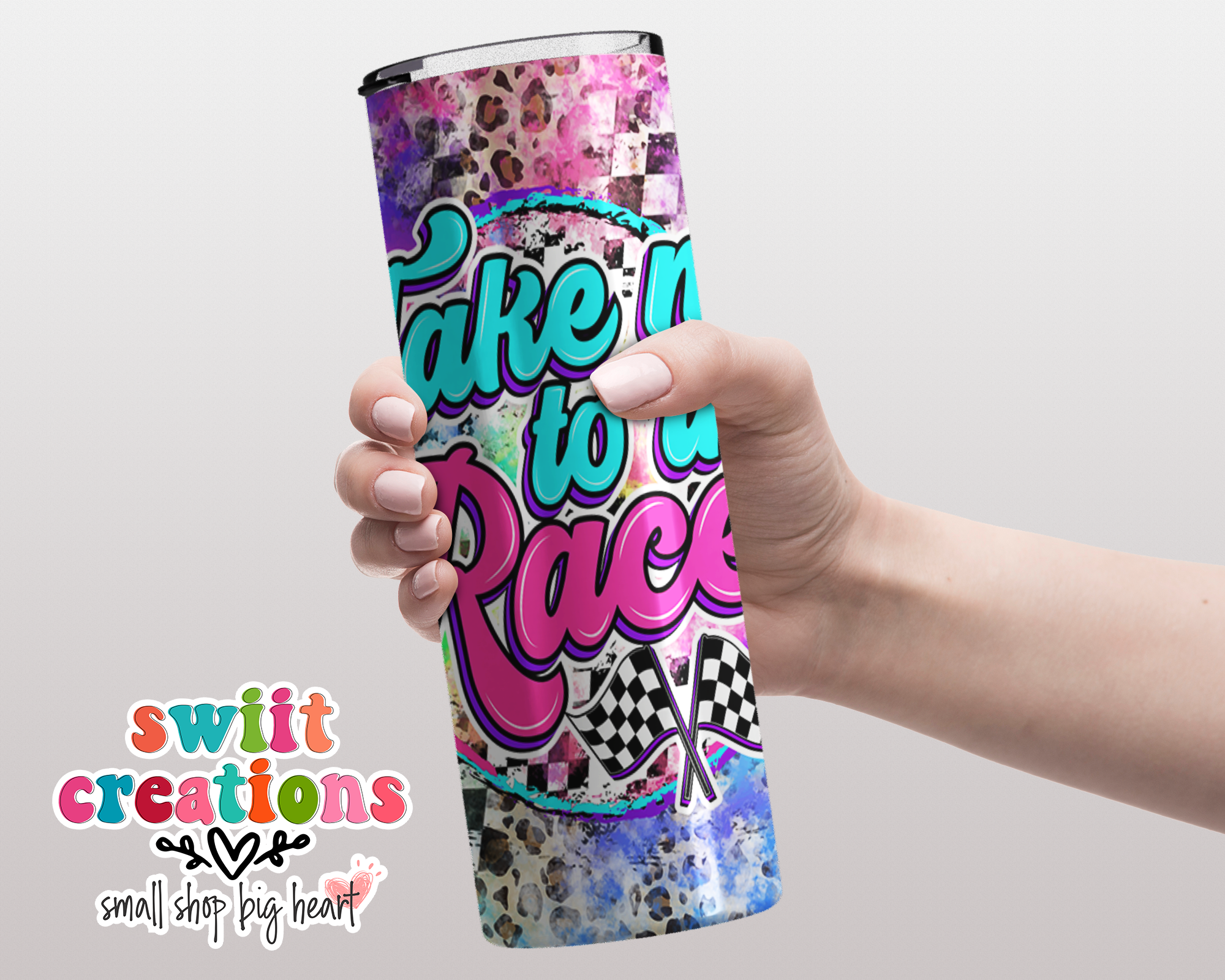 Take Me To The Races Tumbler (T222)