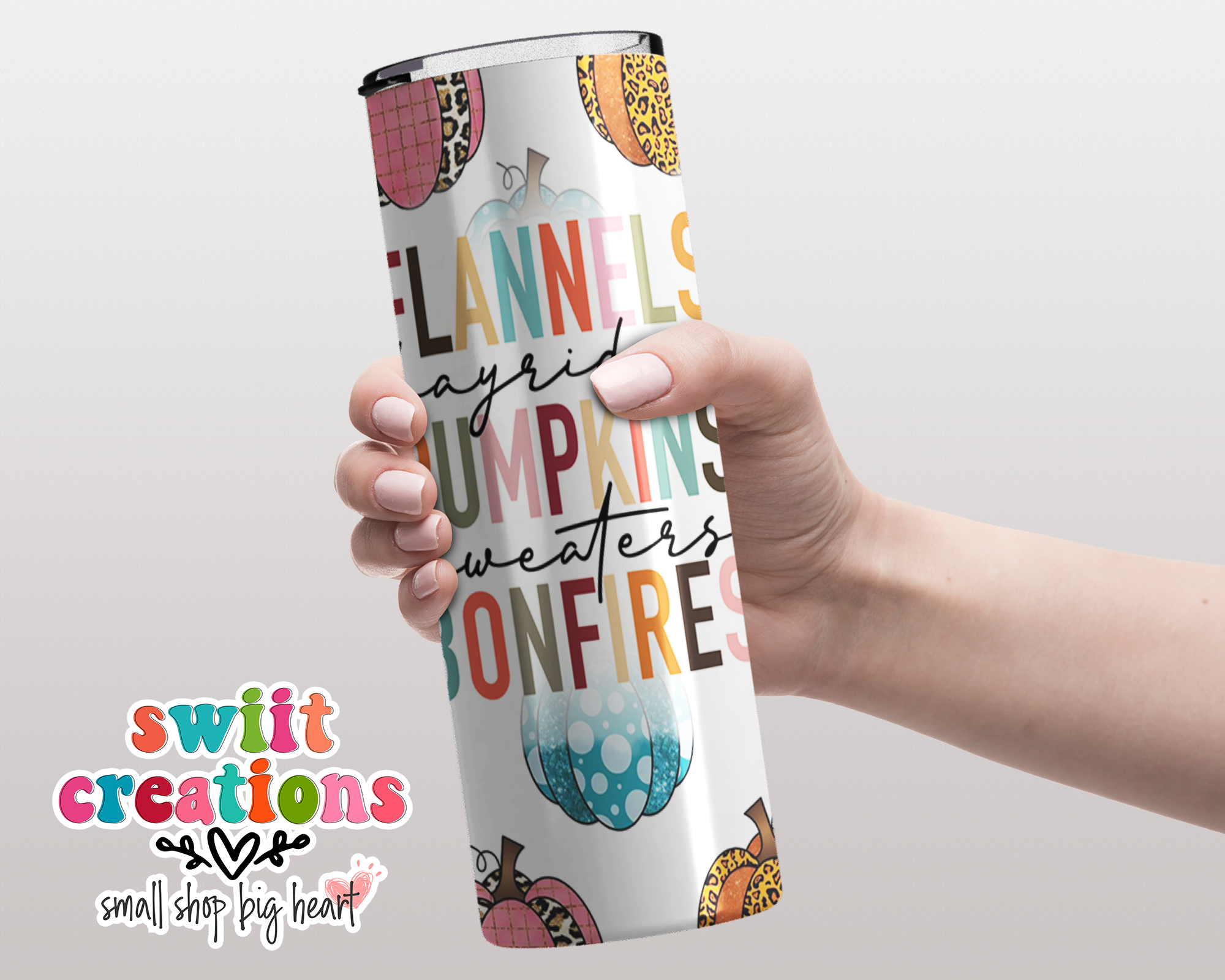 Flannels Pumpkins and Bonfires Tumbler (T326)