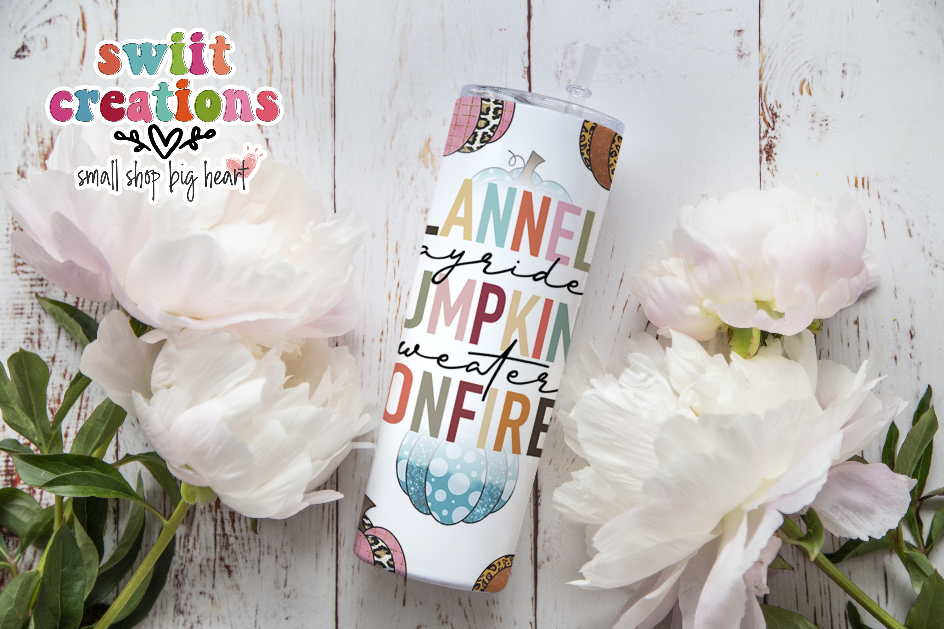 Flannels Pumpkins and Bonfires Tumbler (T326)