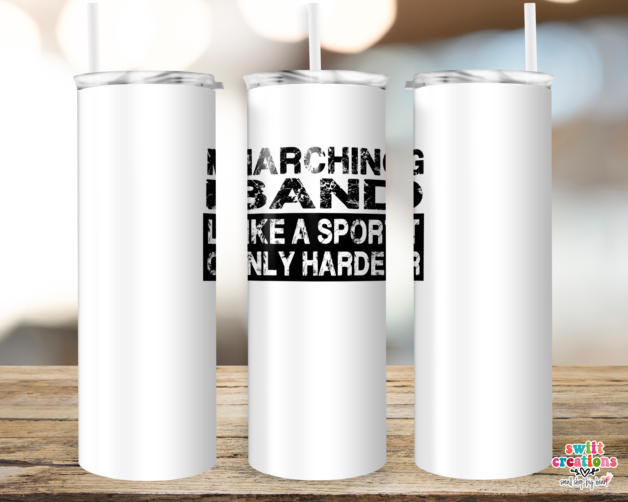 Marching Band Like a Sport Black Tumbler (T035)