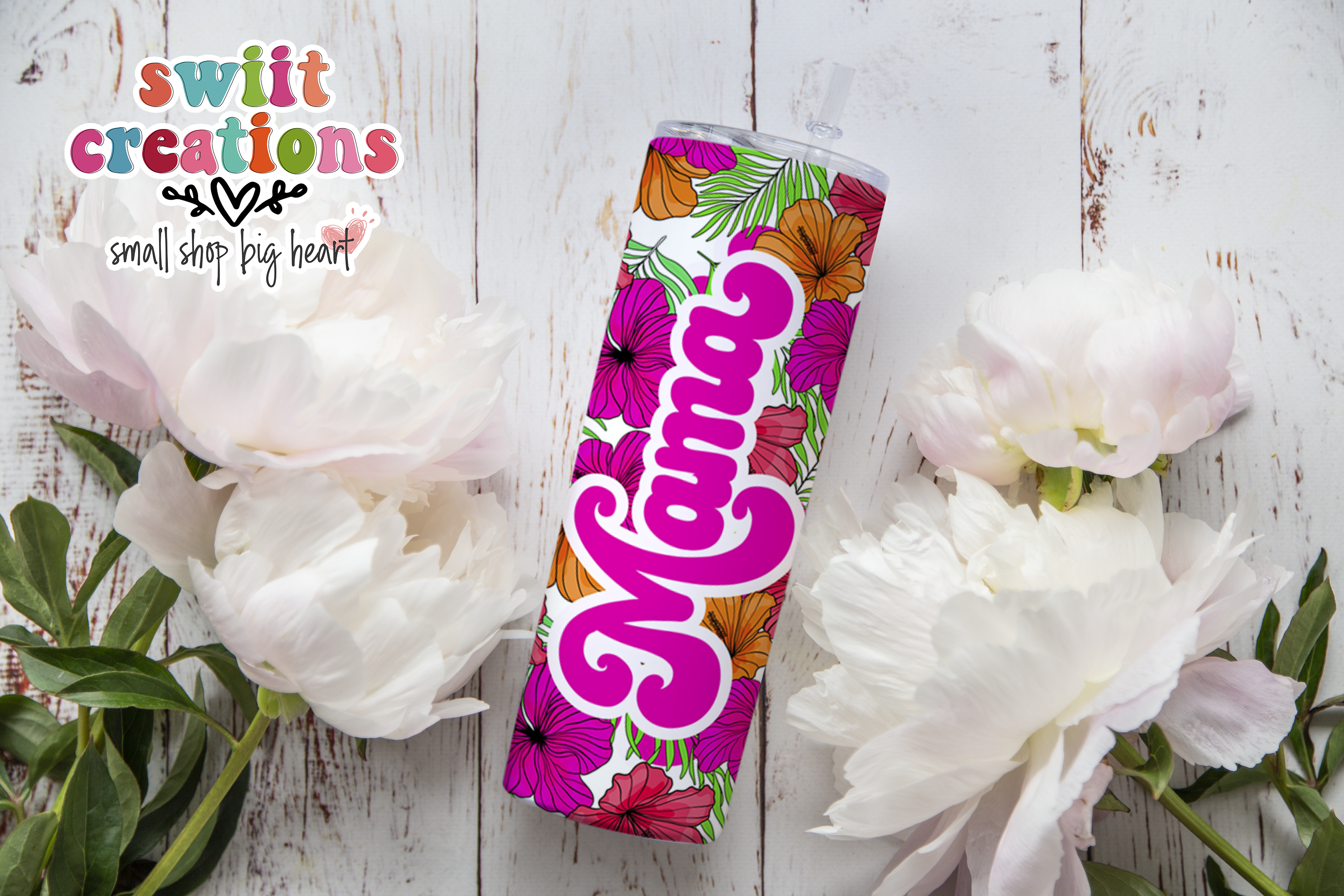 Bright Flower Mama Tumbler (T328)