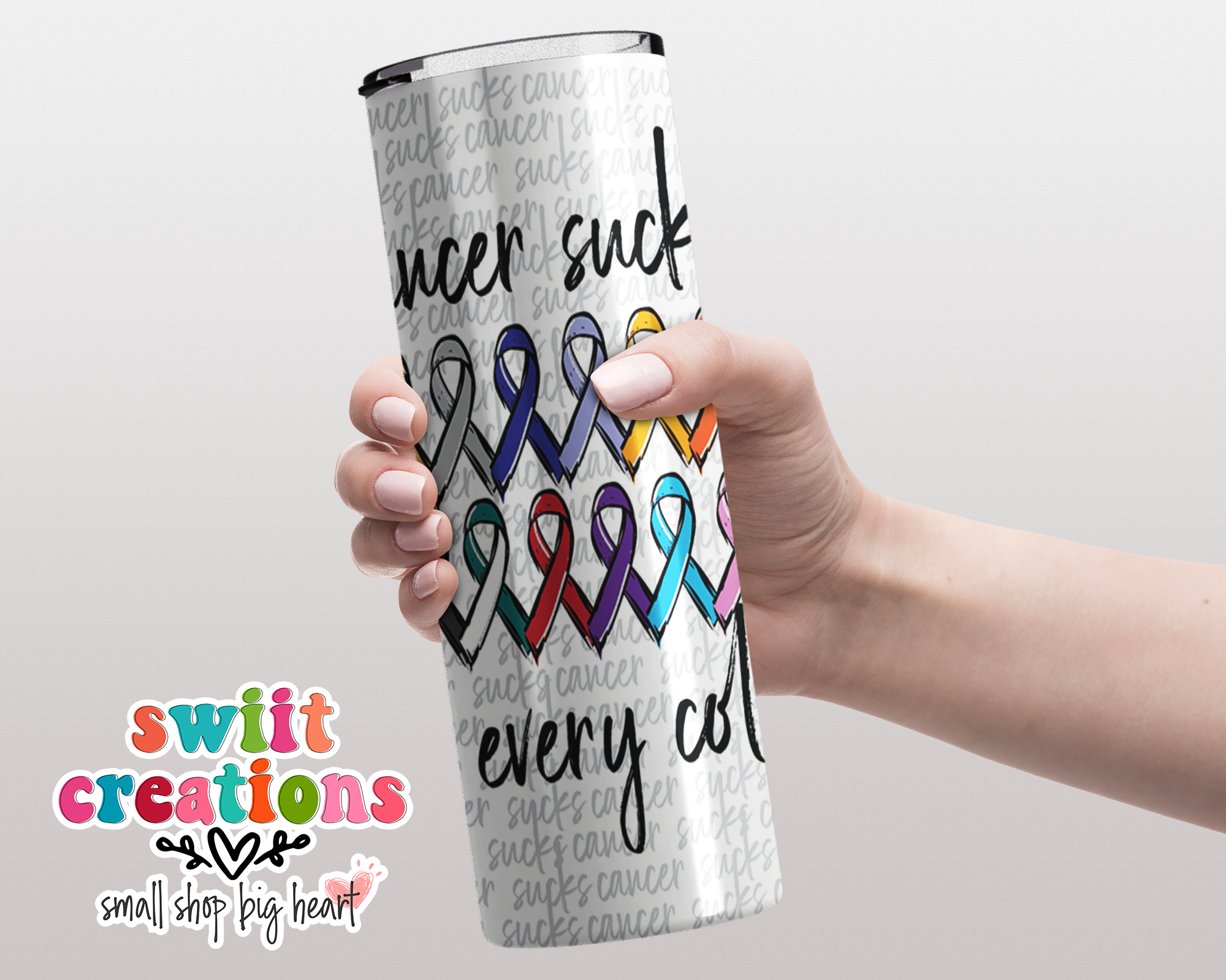 Cancer Sucks in Any Color Tumbler (T247)