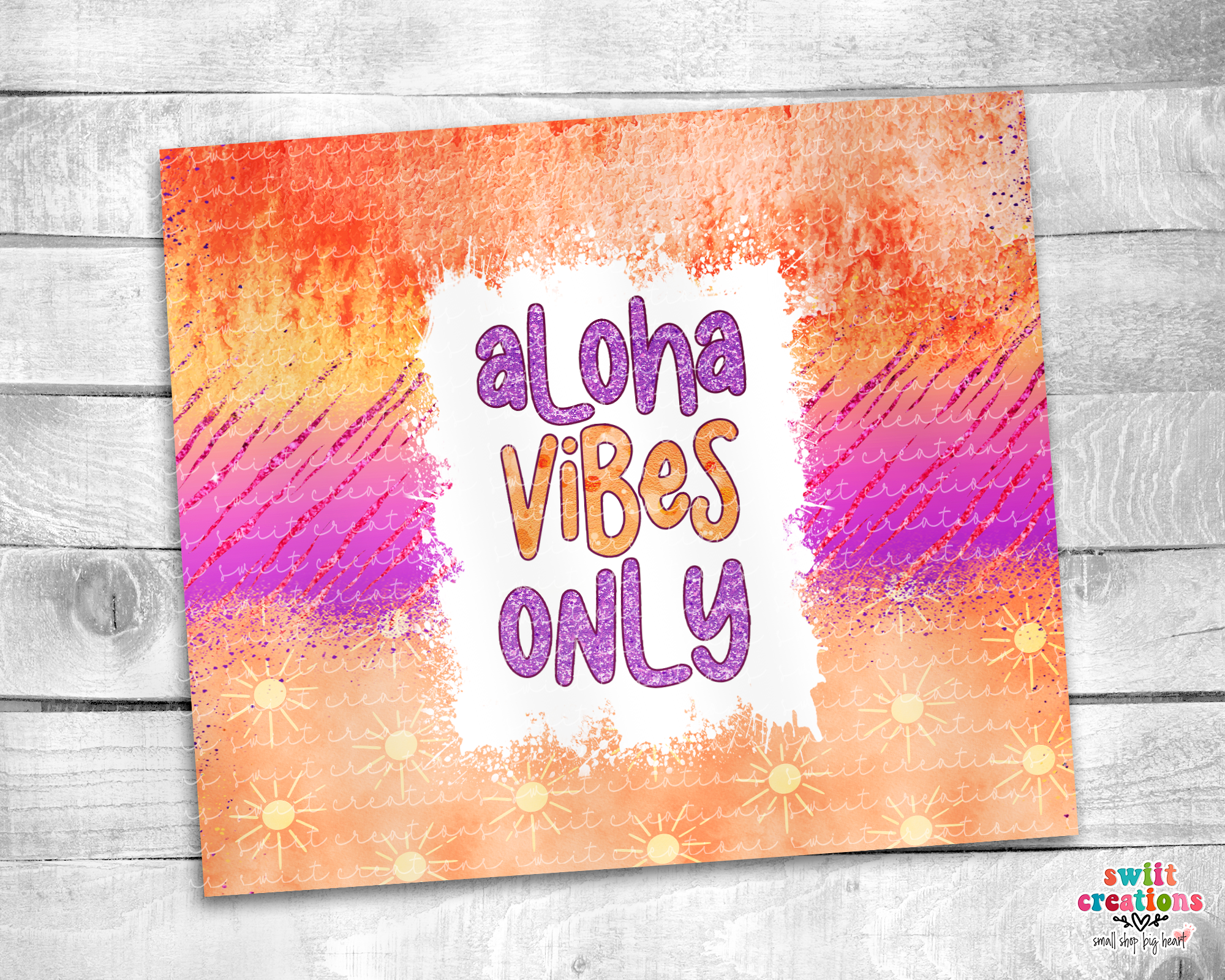 Aloha Vibes Only Tumbler (T352)