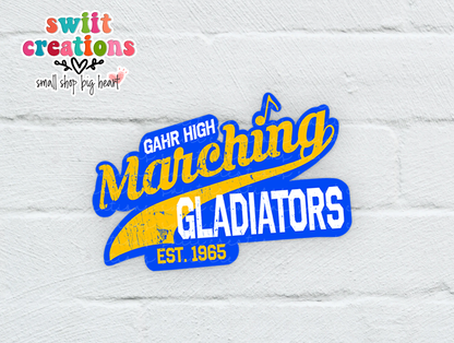 Gahr High Marching Gladiators Sticker SS155