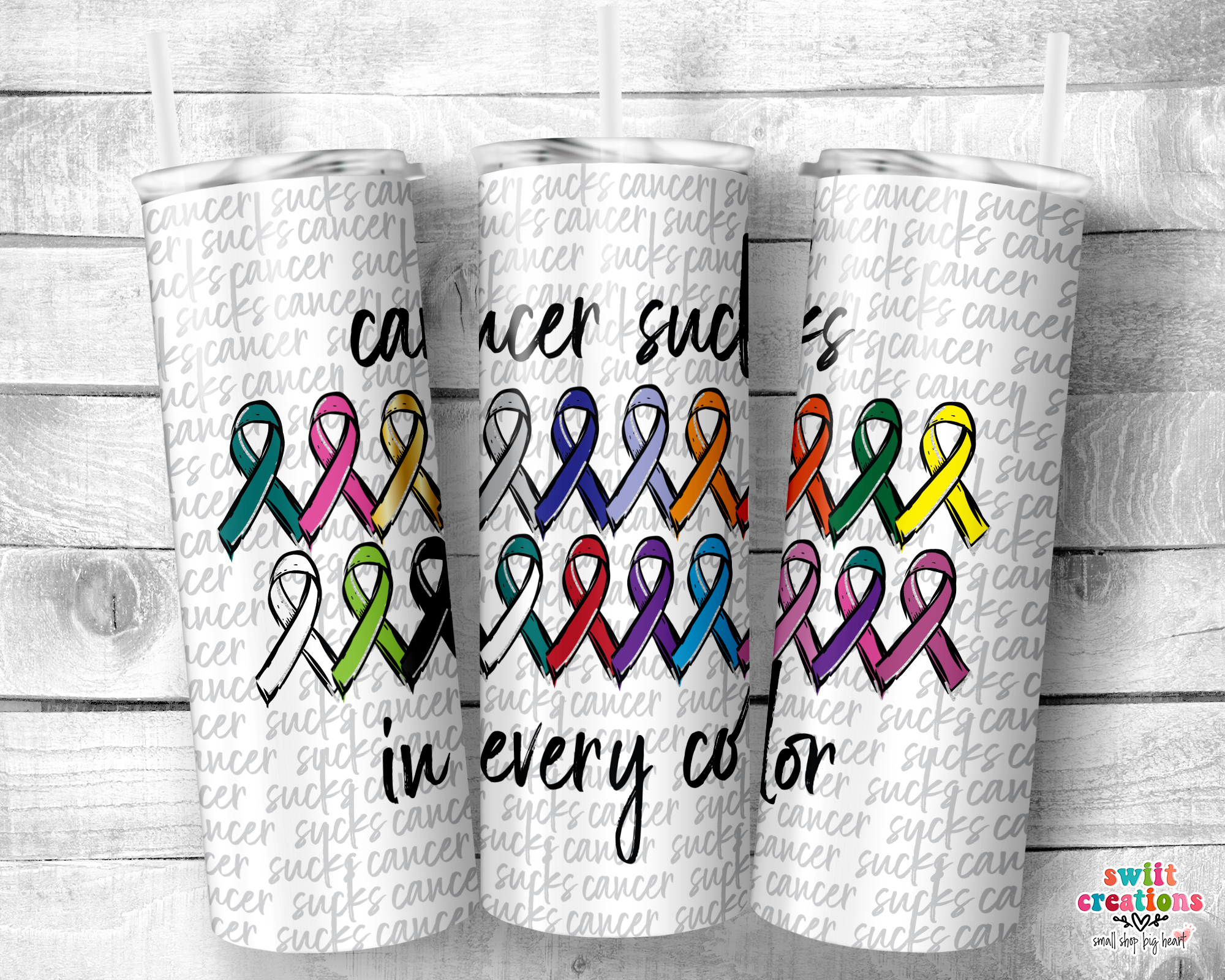 Cancer Sucks in Any Color Tumbler (T247)
