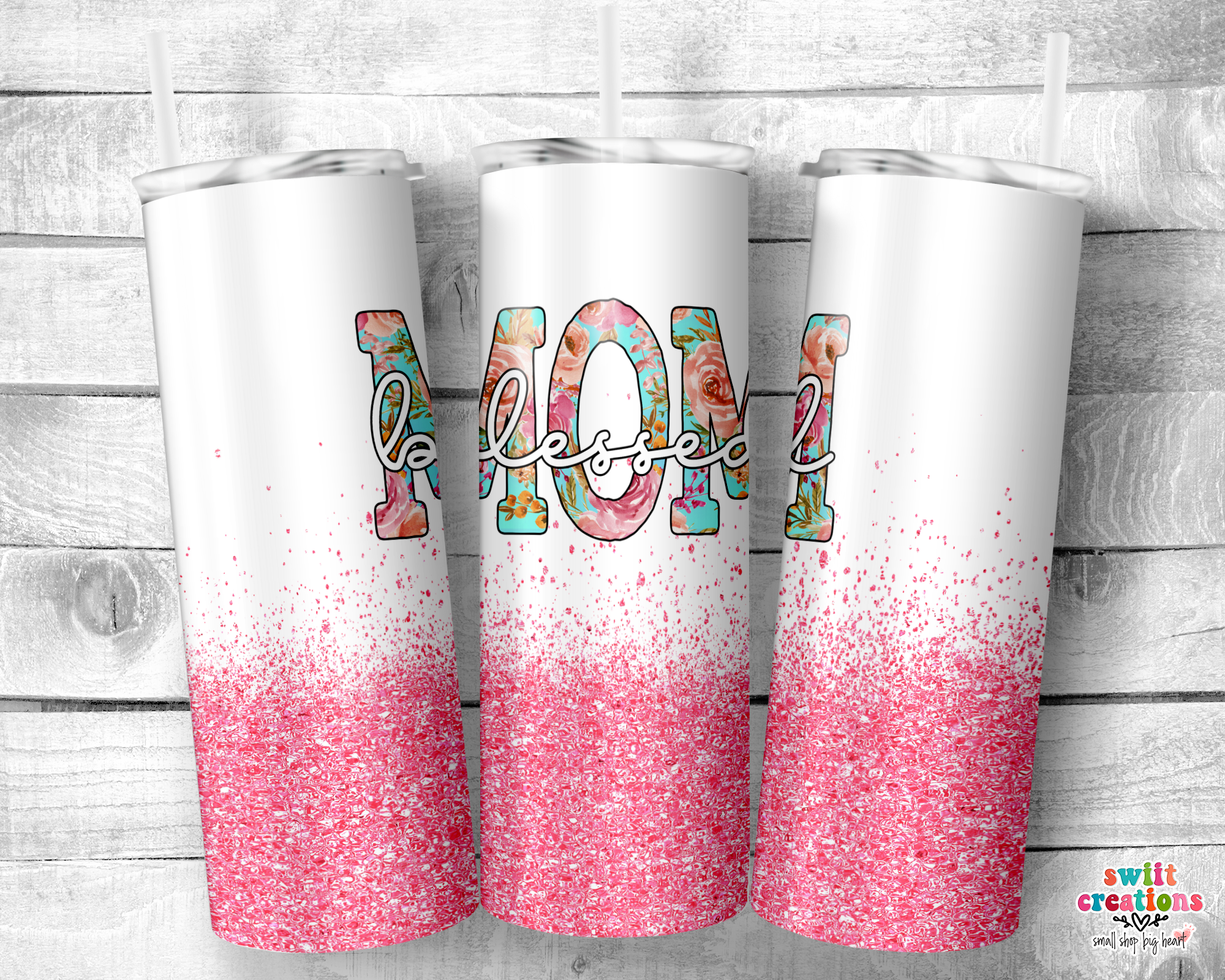 Blessed Mom Tumbler (T229)