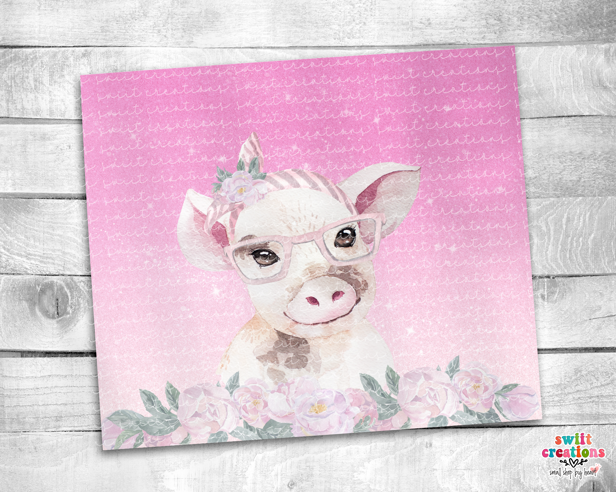 Cute Pig Tumbler (T342)