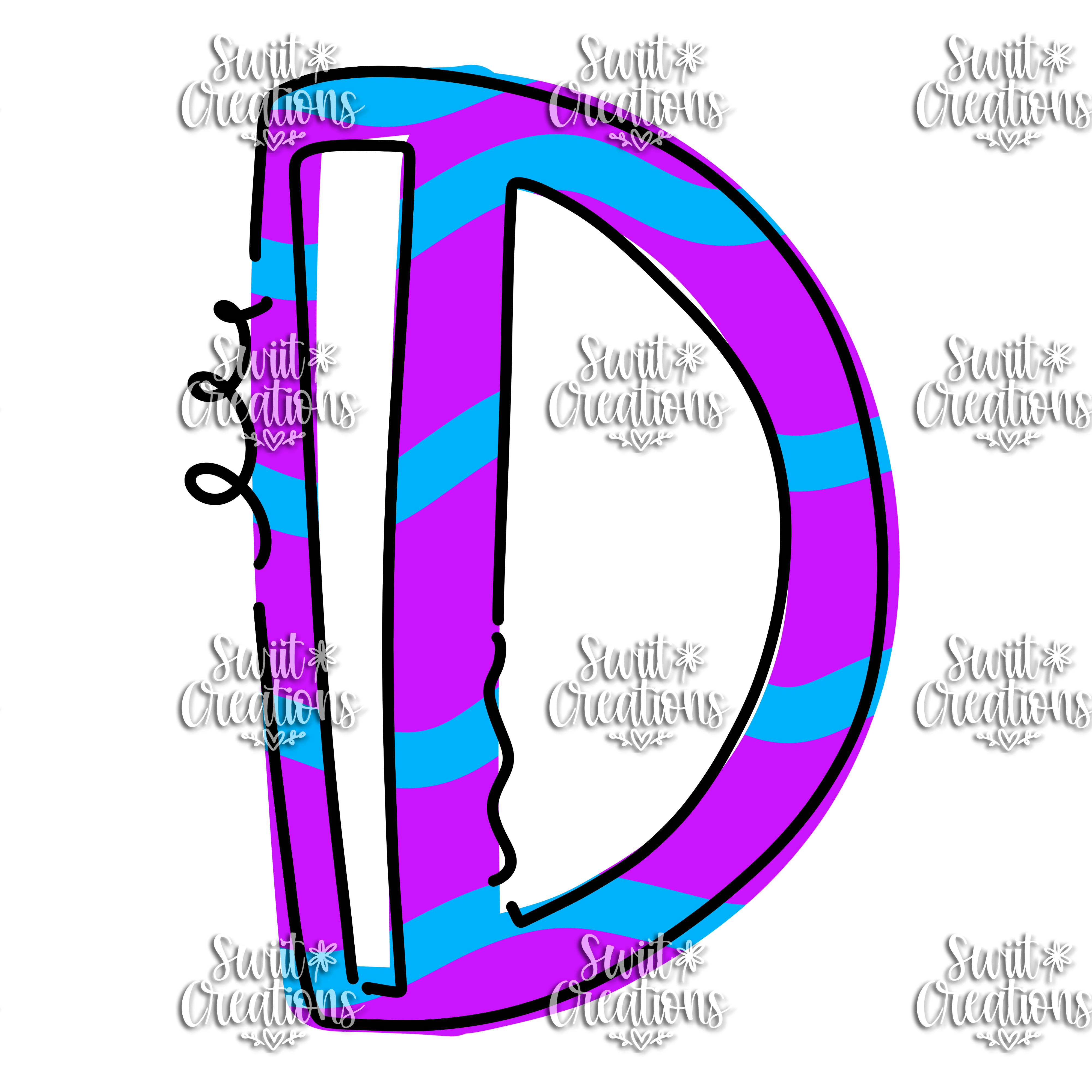 Doodle Font Personalized Tumbler (T051)