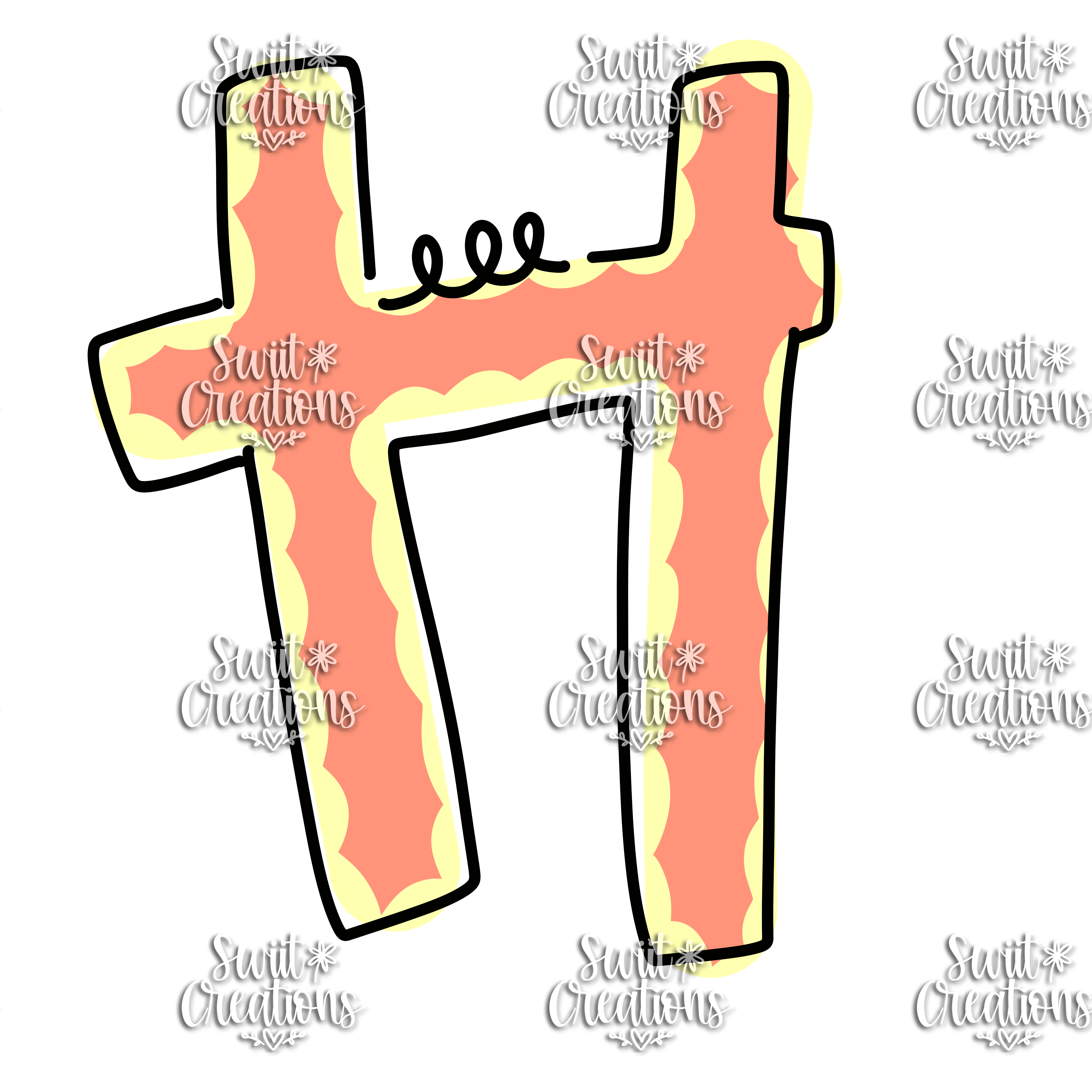 Doodle Font Personalized Tumbler (T051)