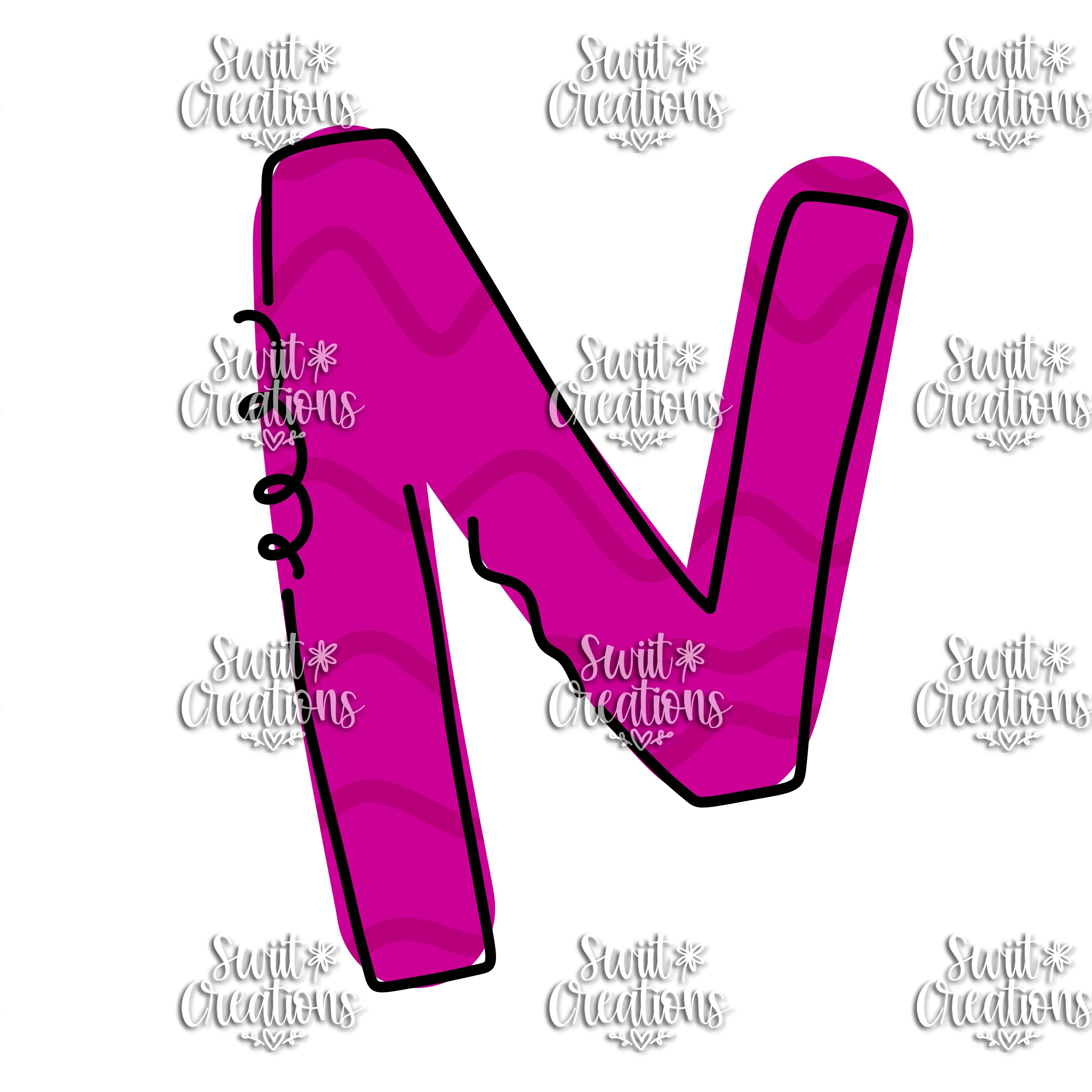 Doodle Font Personalized Tumbler (T051)