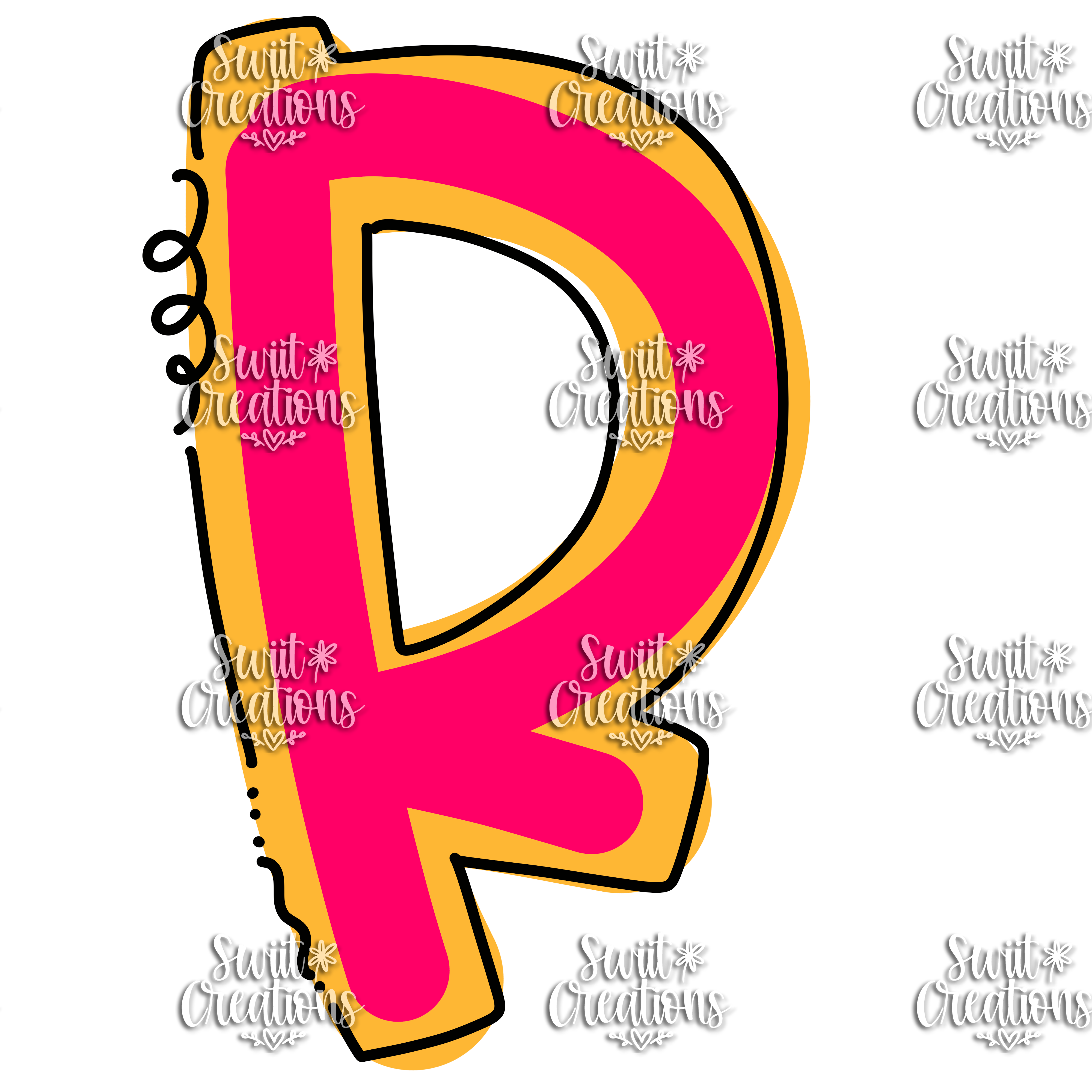 Doodle Font Personalized Tumbler (T051)