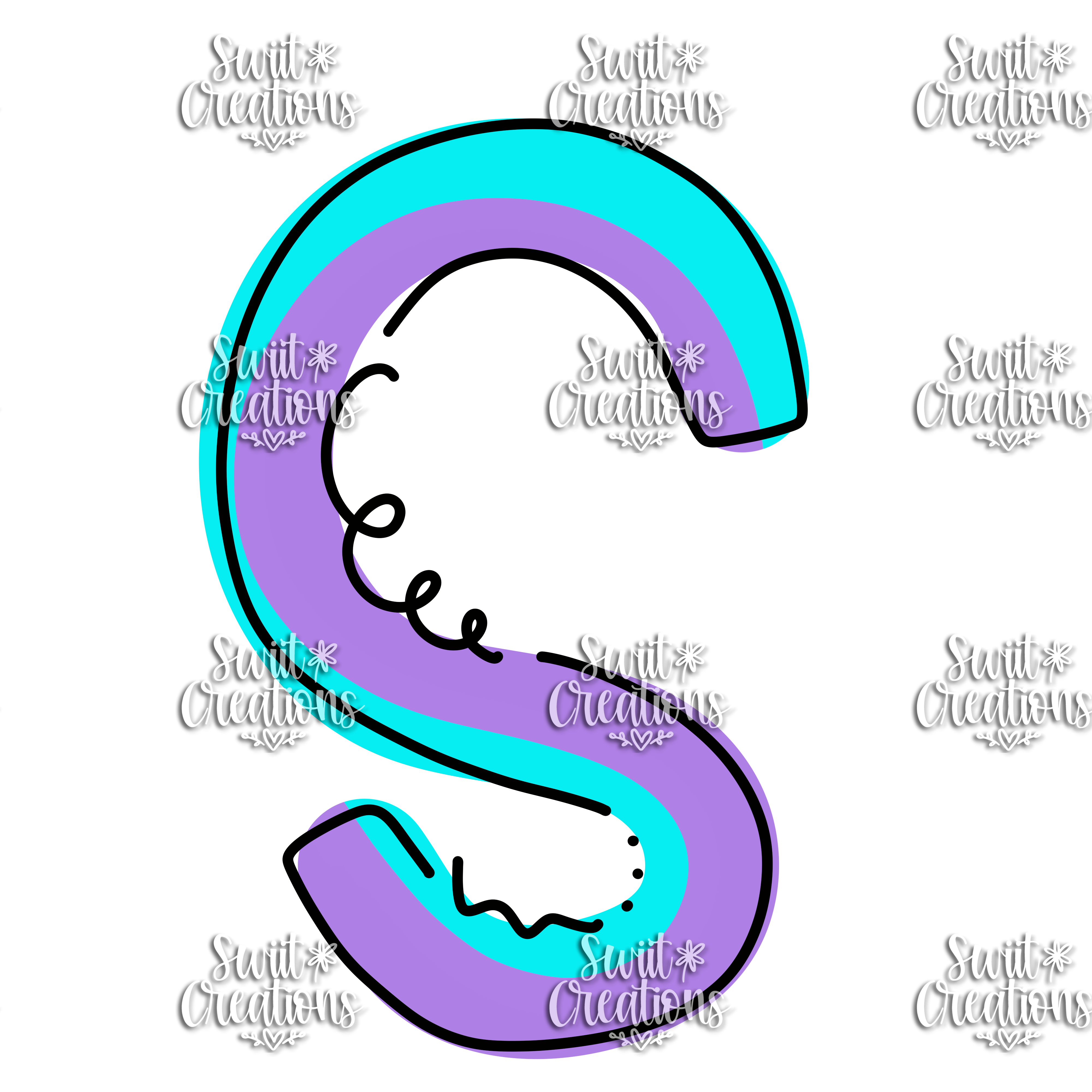 Doodle Font Personalized Tumbler (T051)