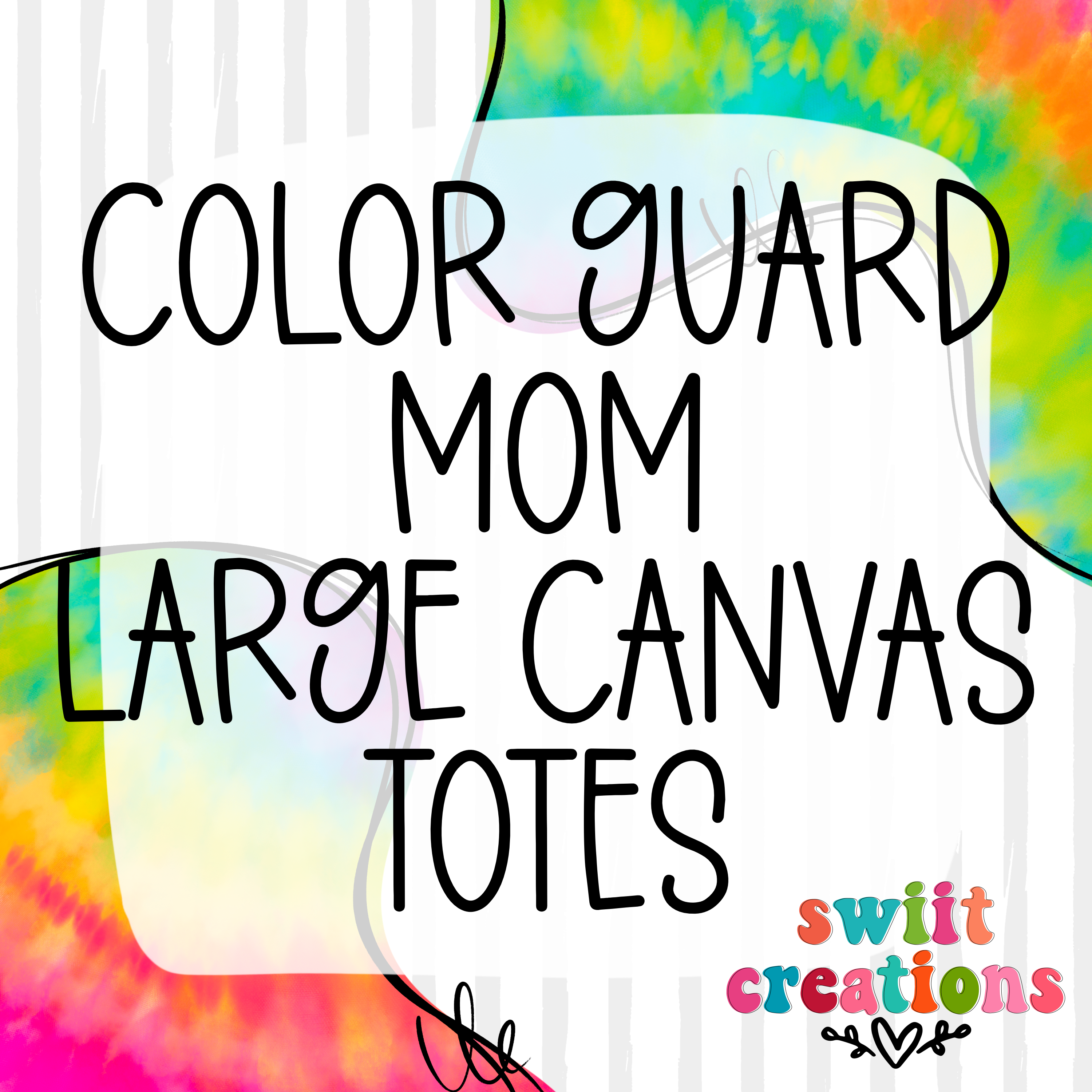Guard Mom Large Canvas Tote
