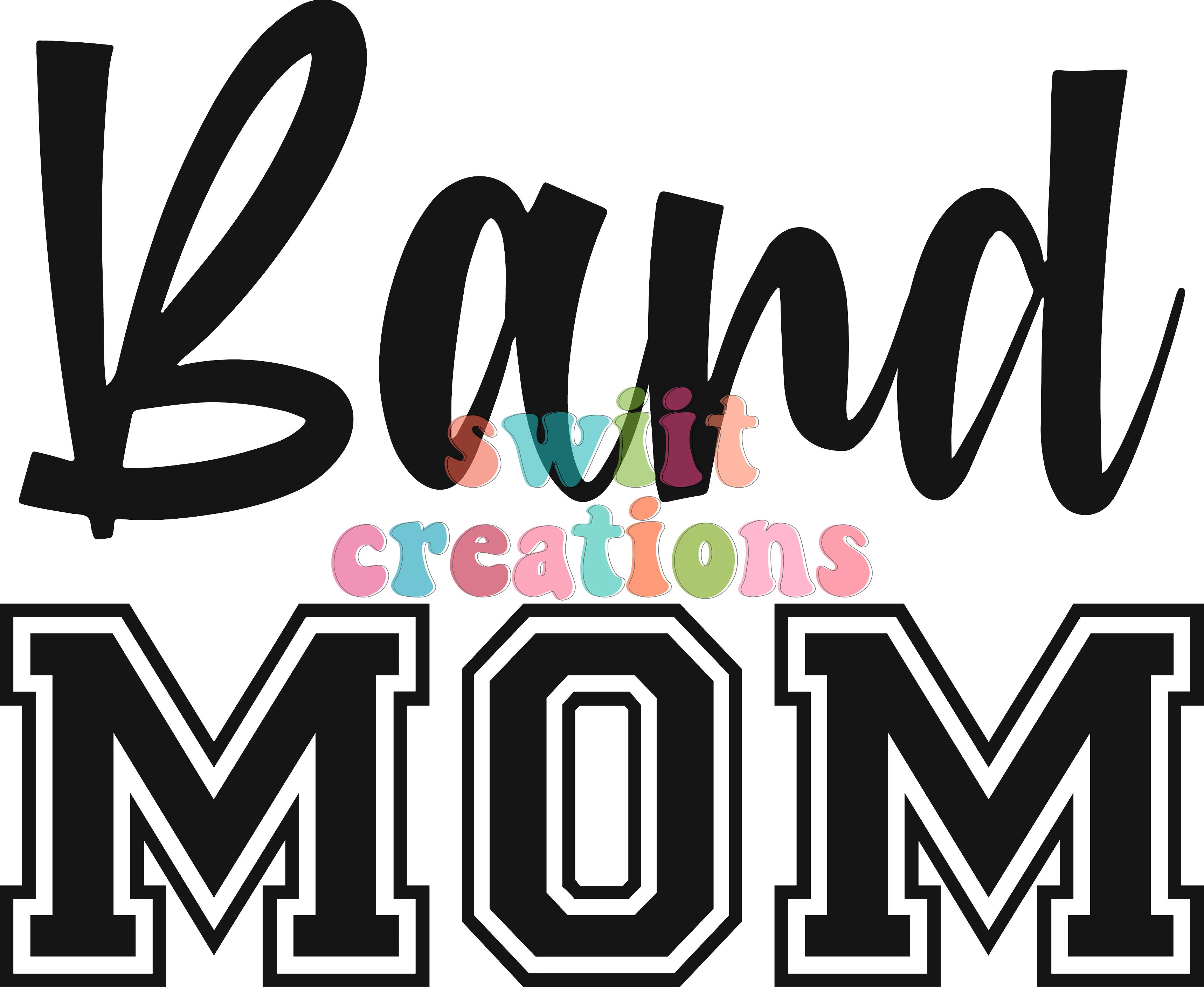 Band Mom Large Canvas Tote