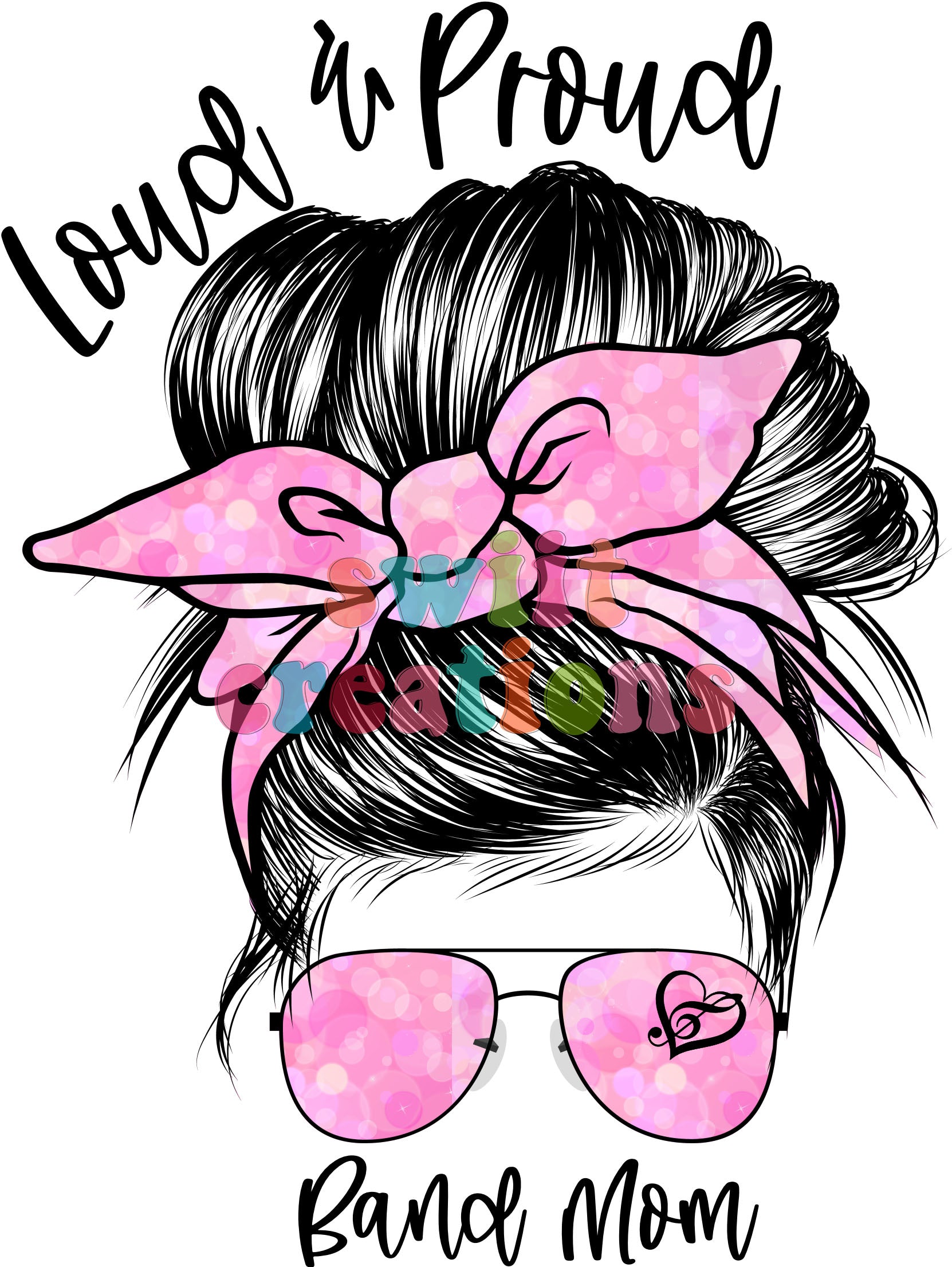 Band Mom Large Canvas Tote