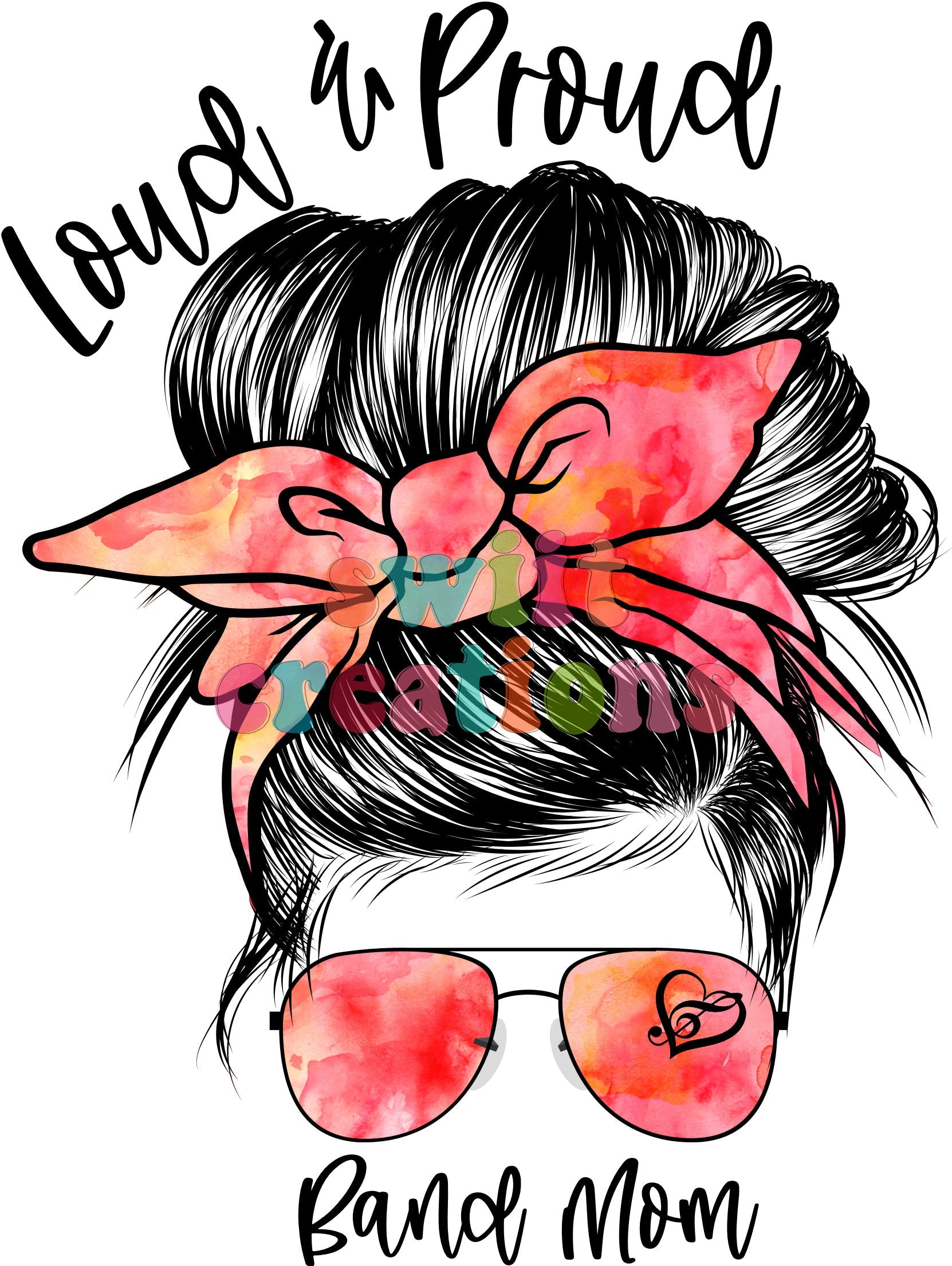 Band Mom Large Canvas Tote