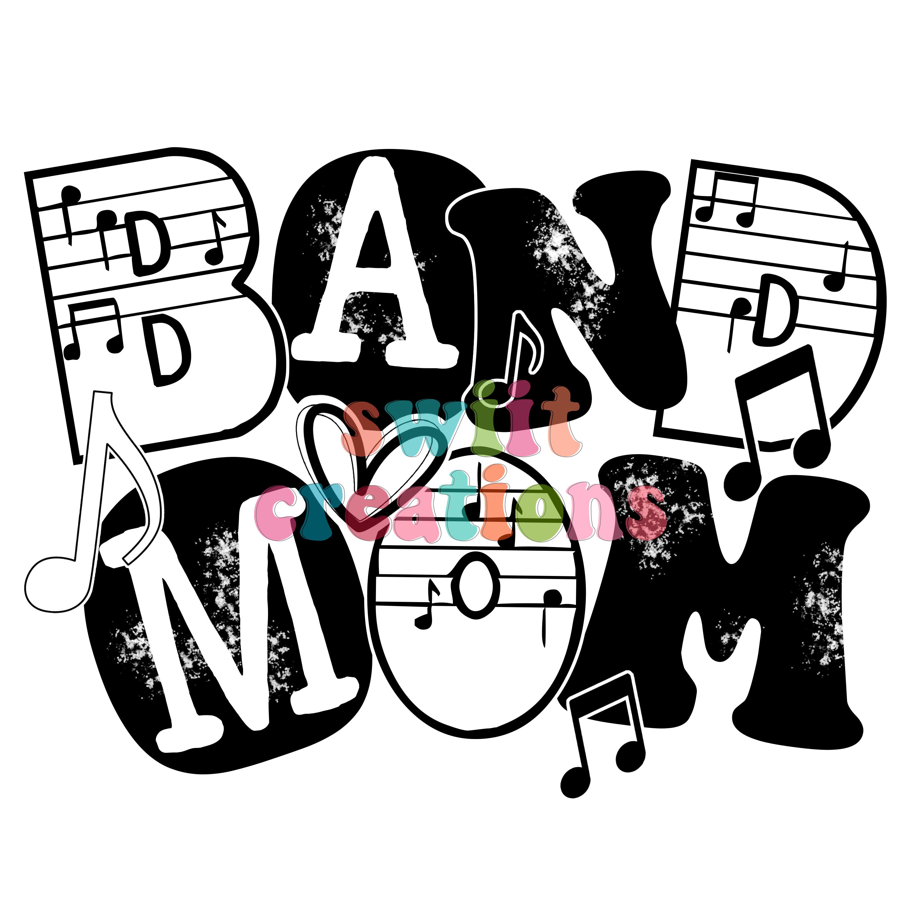 Band Mom Large Canvas Tote