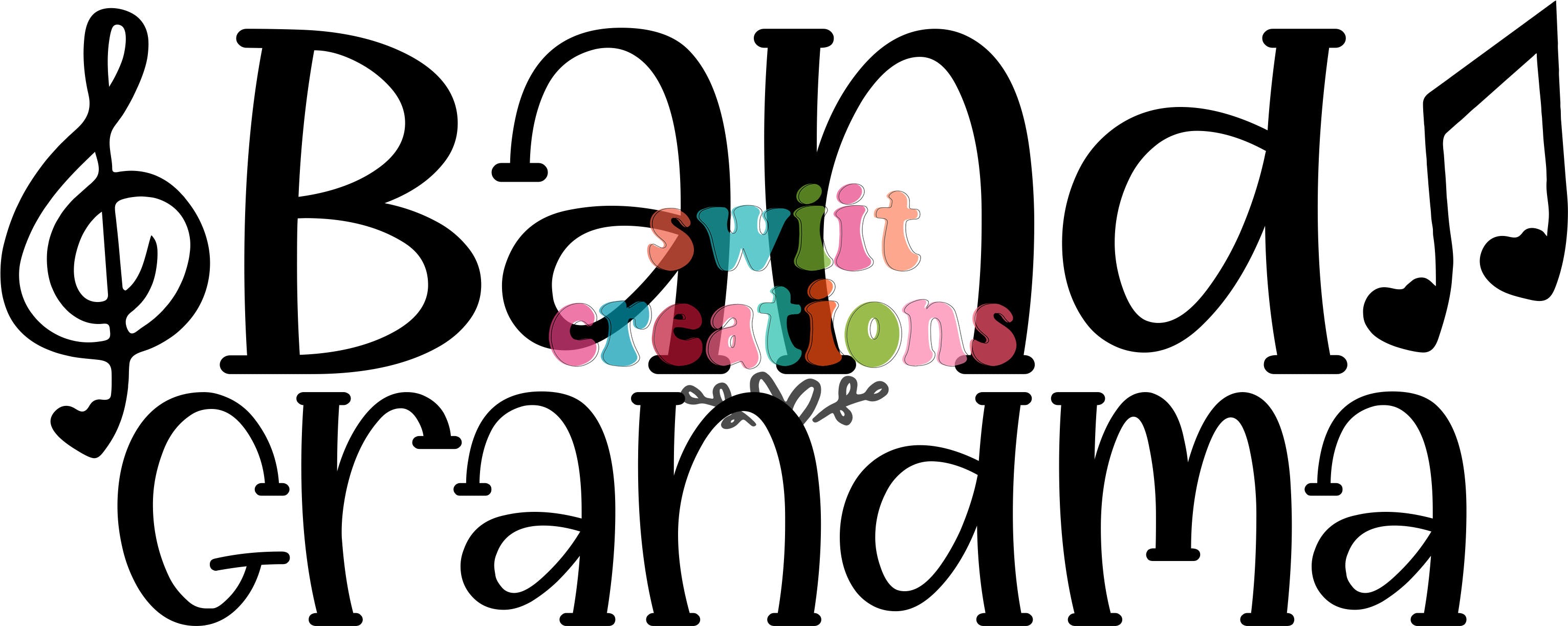 Band Mom Large Canvas Tote