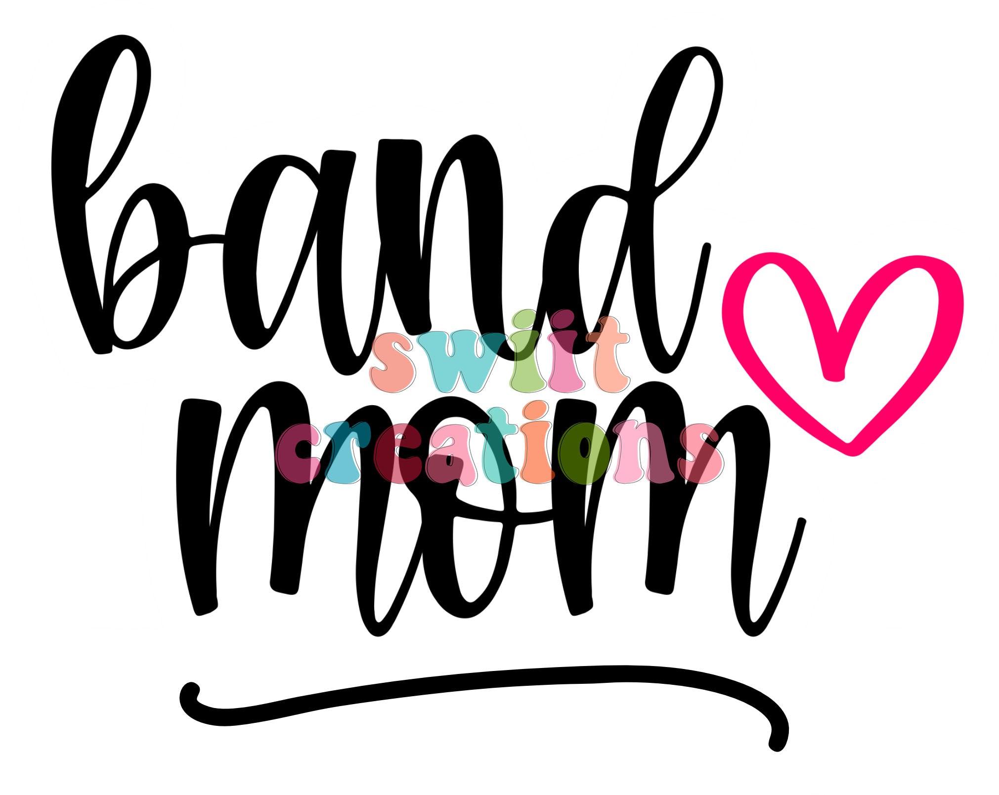 Band Mom Large Canvas Tote