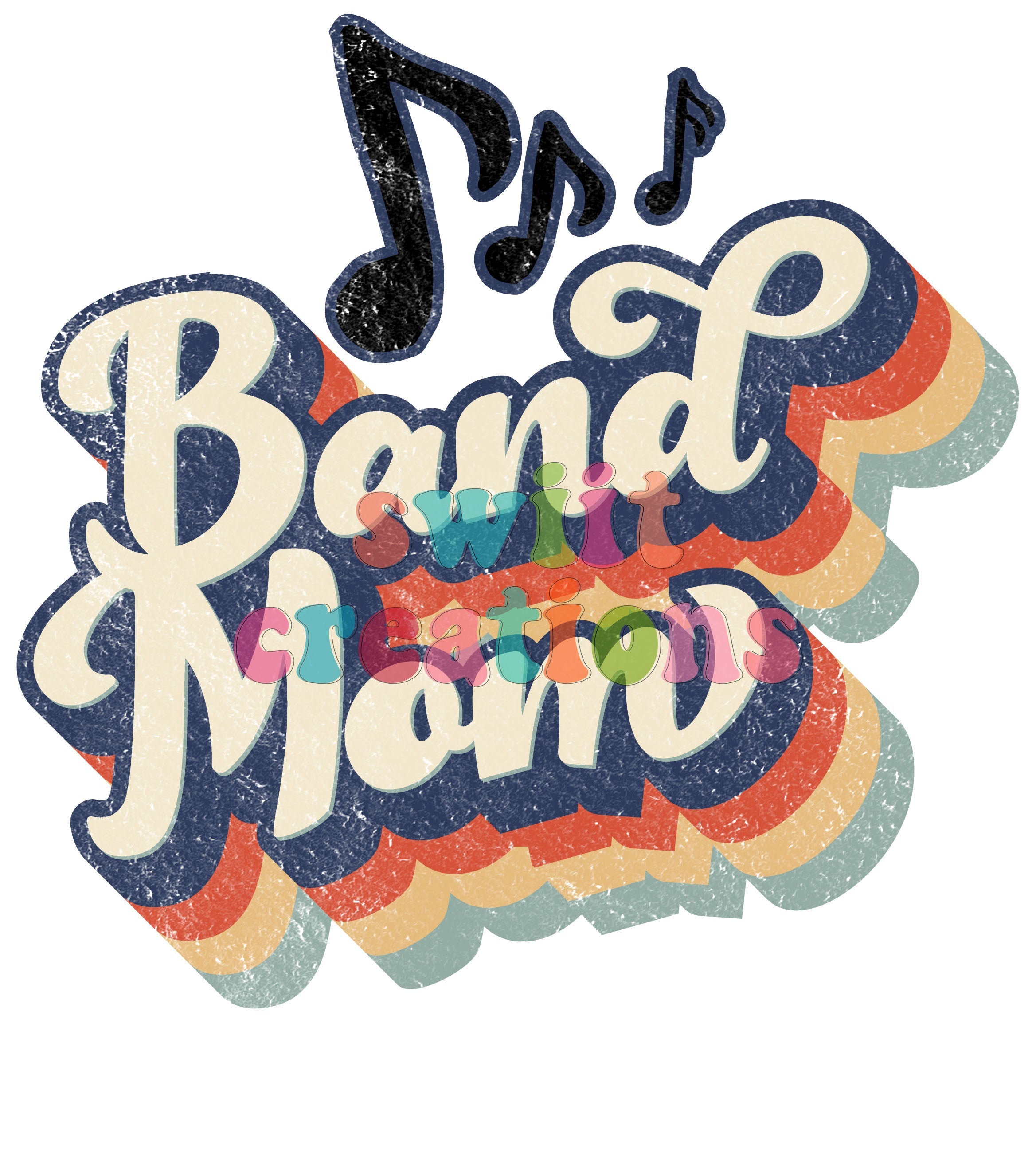 Band Mom Large Canvas Tote