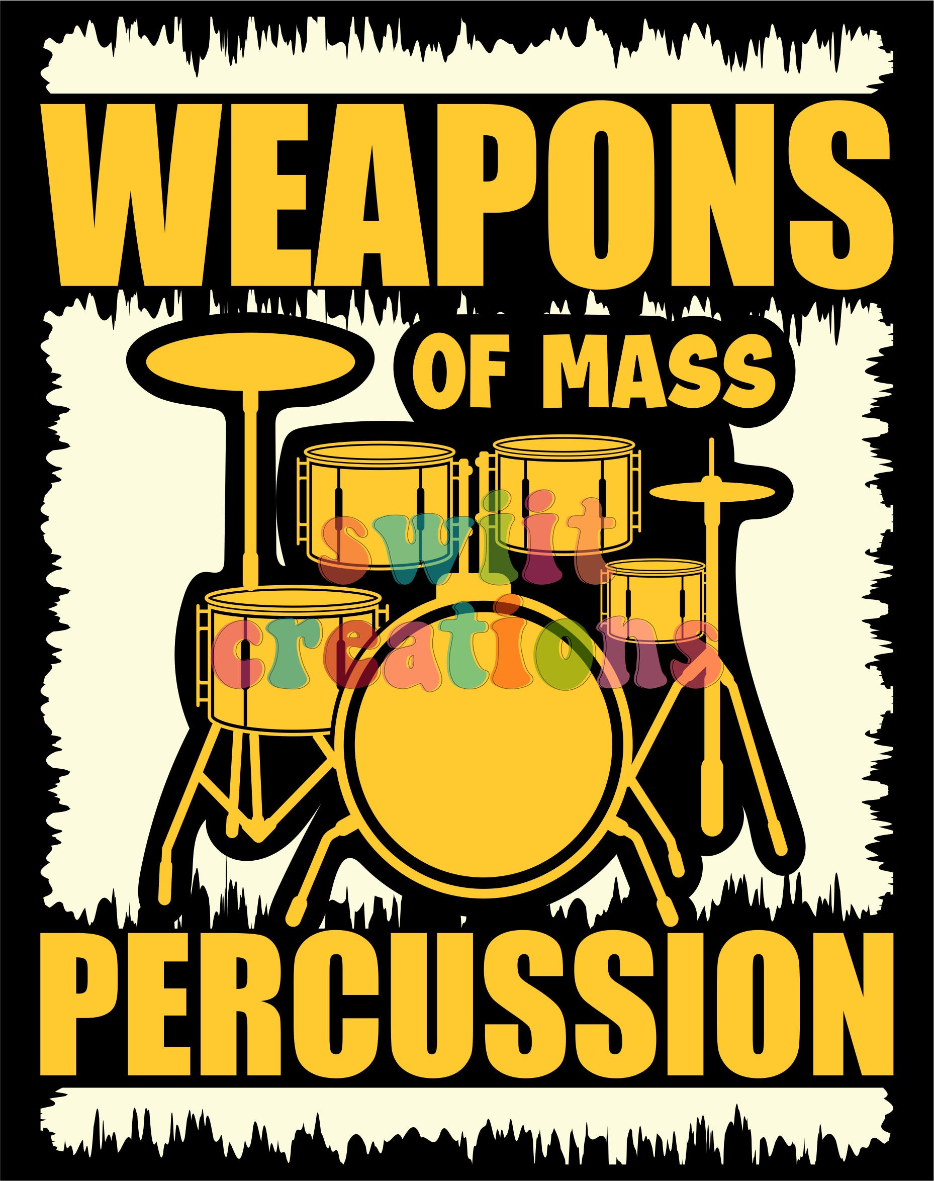 Band Large Canvas Tote