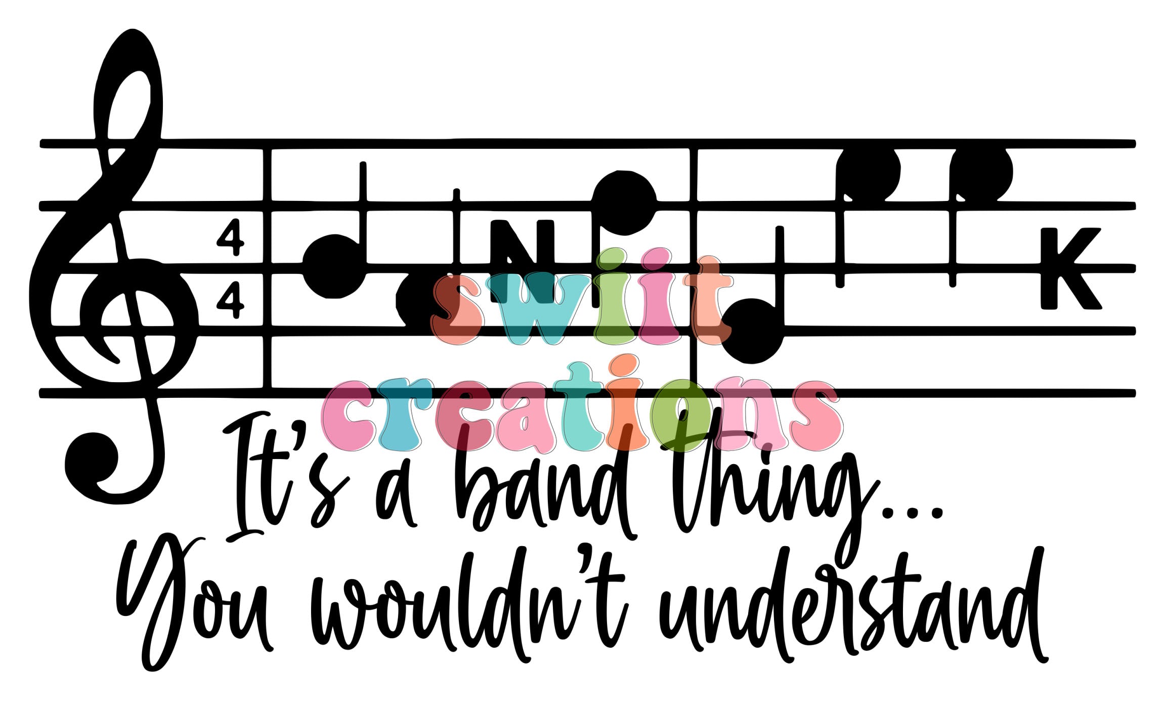 Band Large Canvas Tote