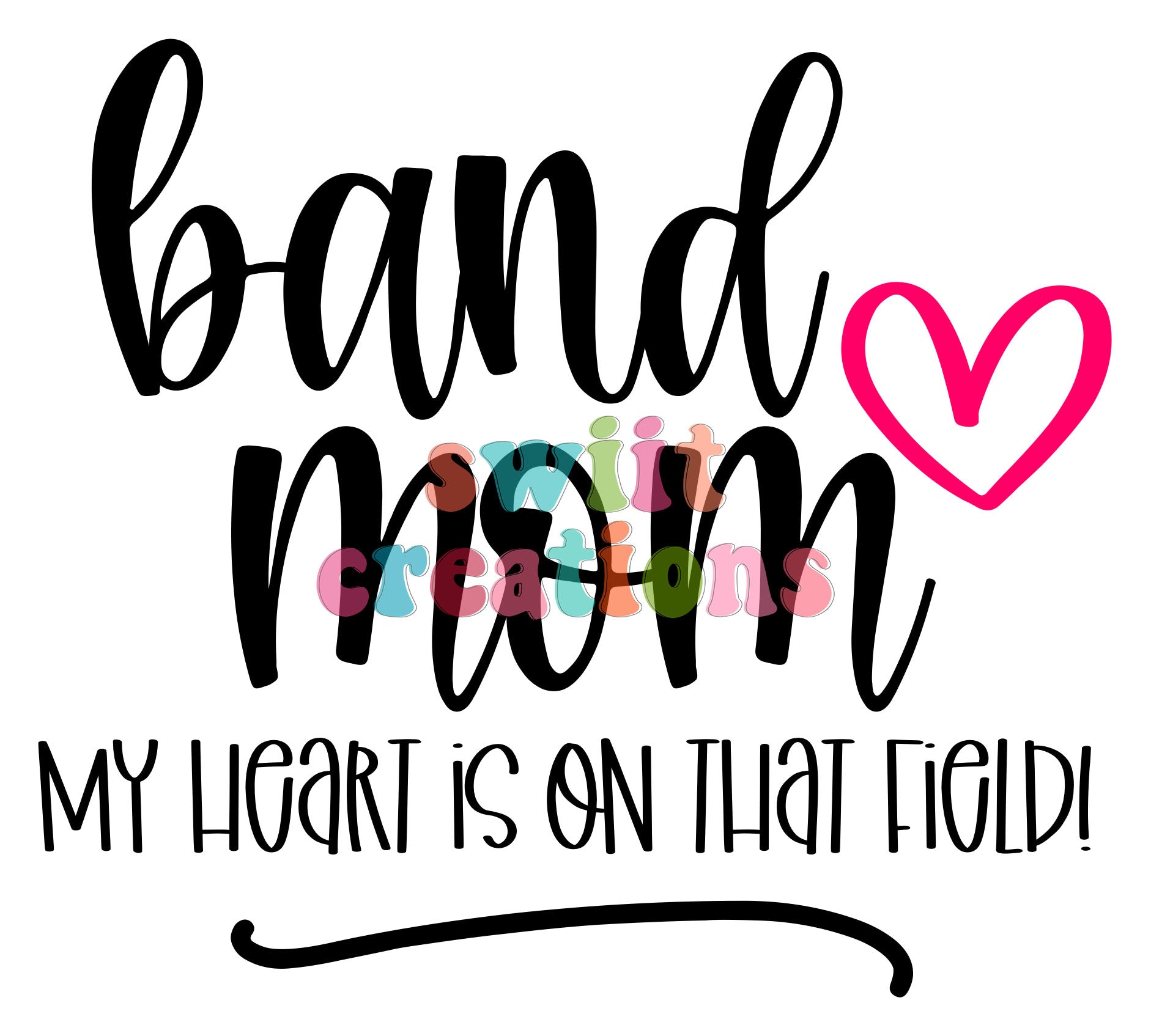 Band Mom Large Canvas Tote