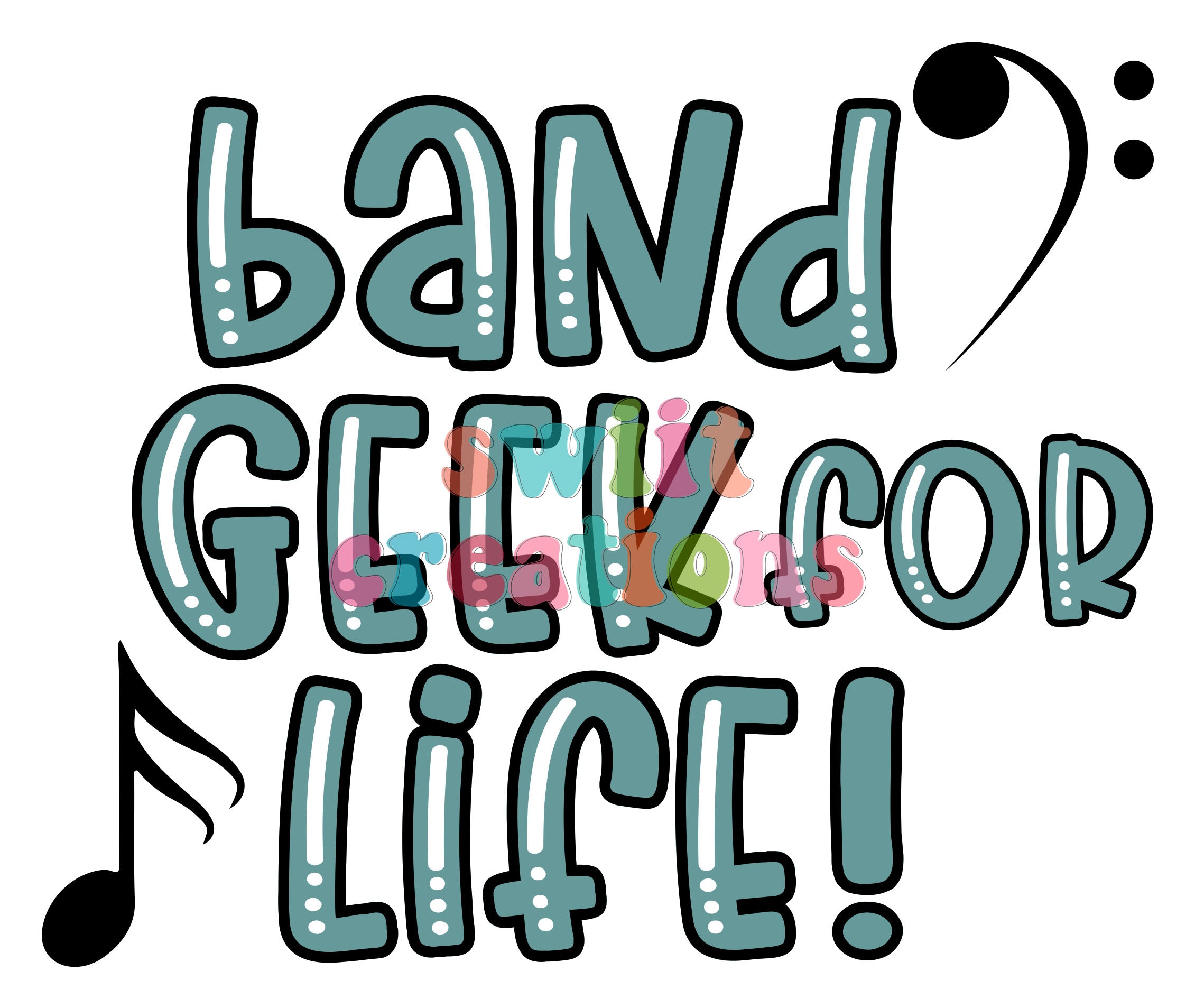 Band Large Canvas Tote