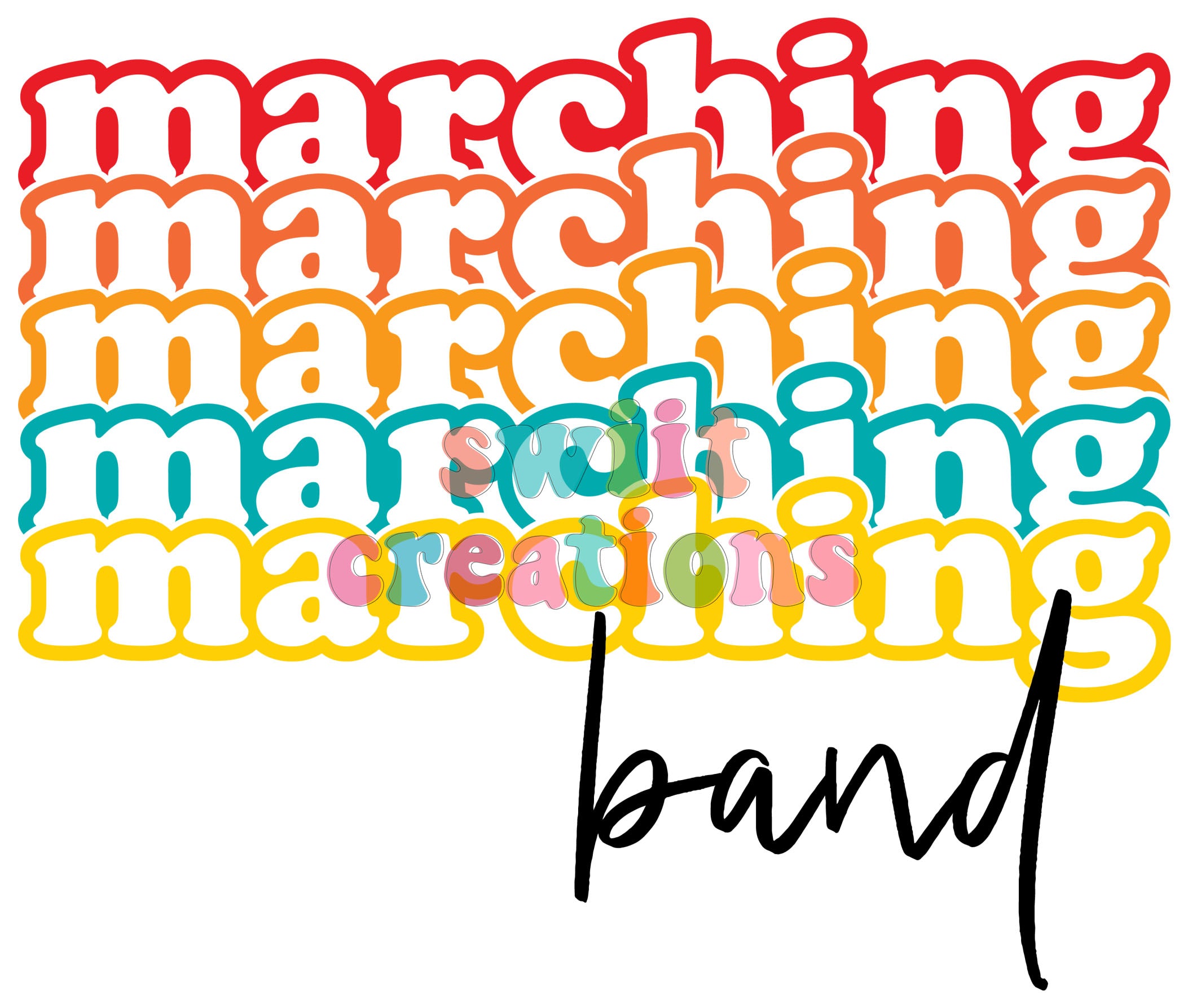 Band Large Canvas Tote