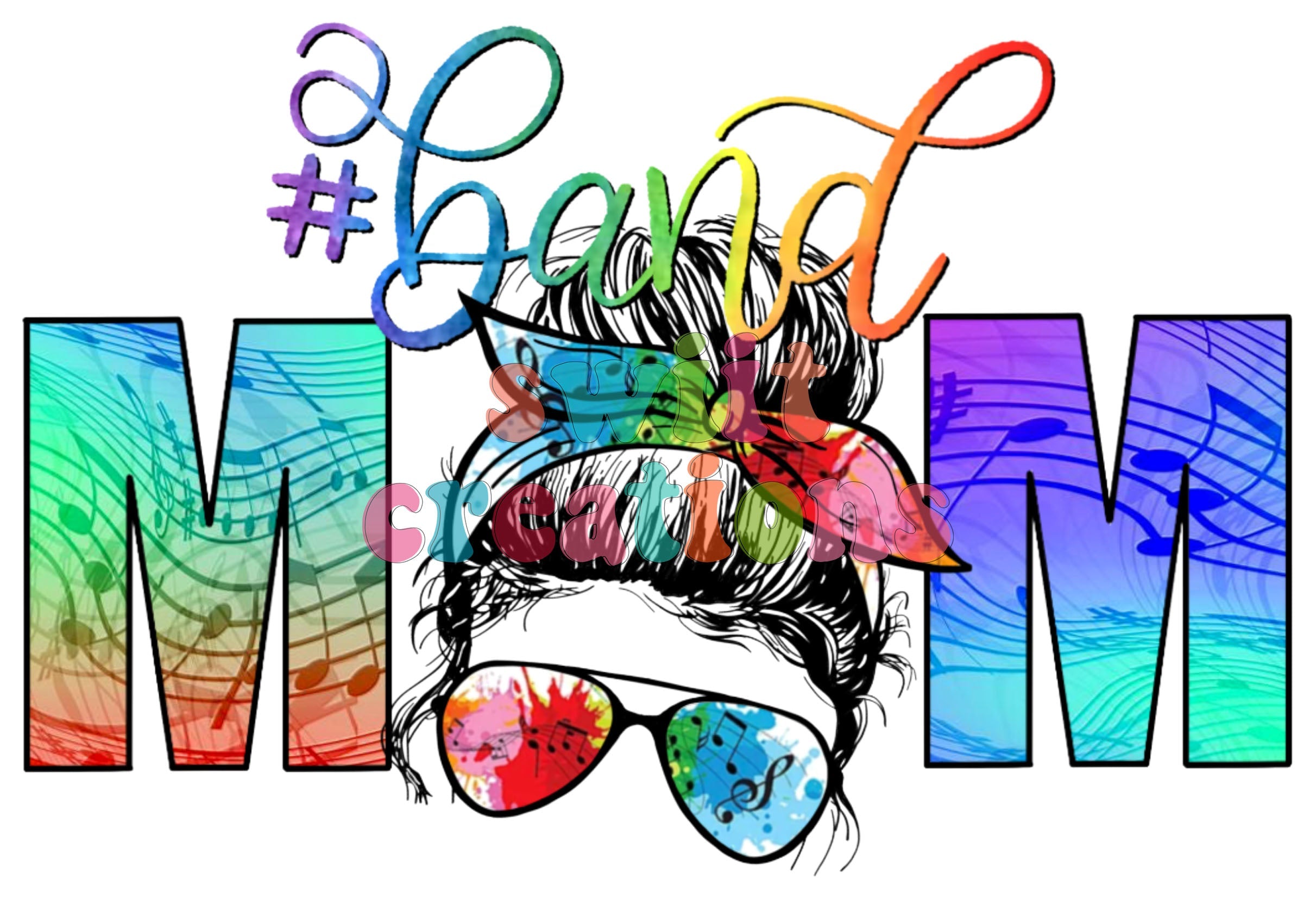 Band Mom Large Canvas Tote