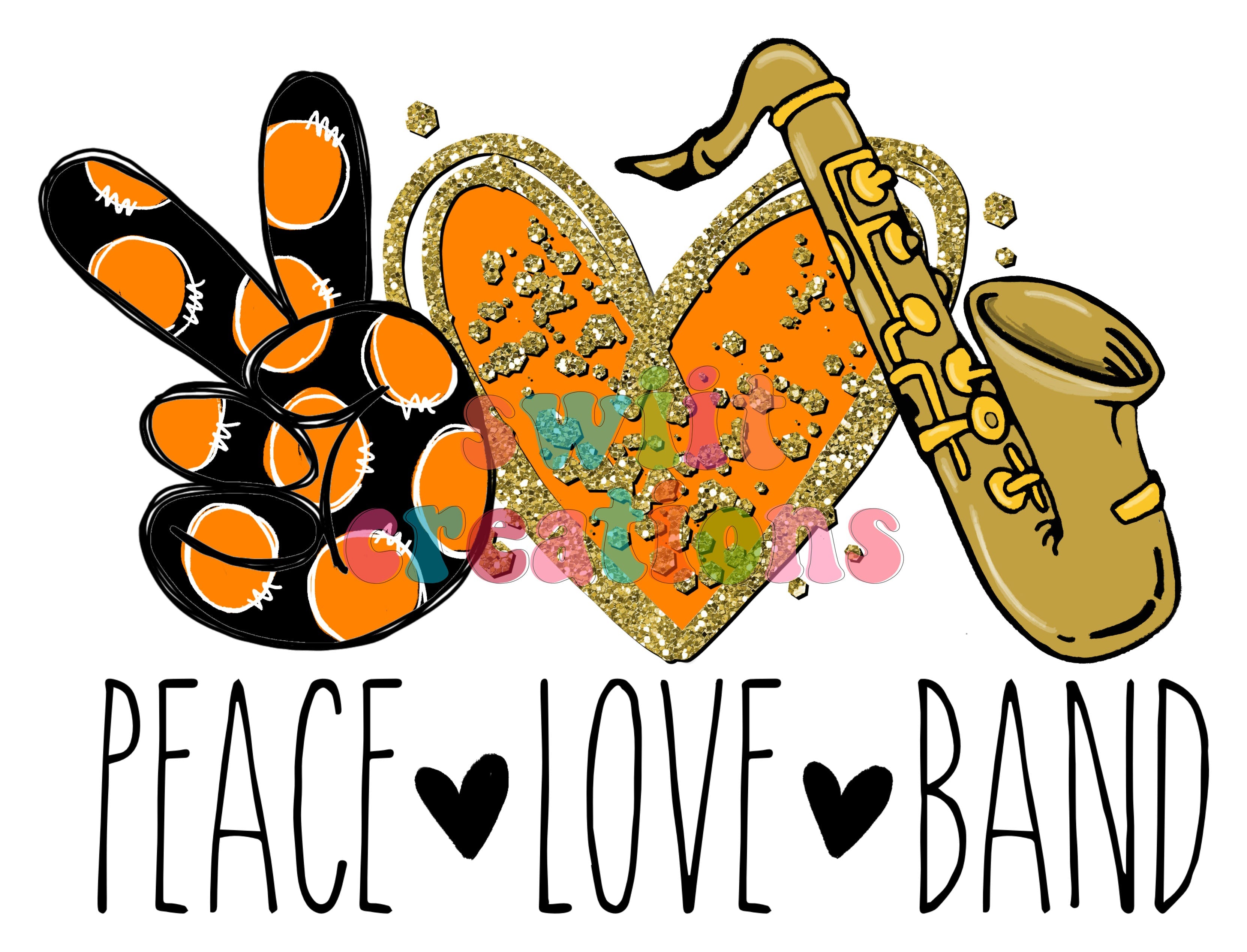 Band Large Canvas Tote