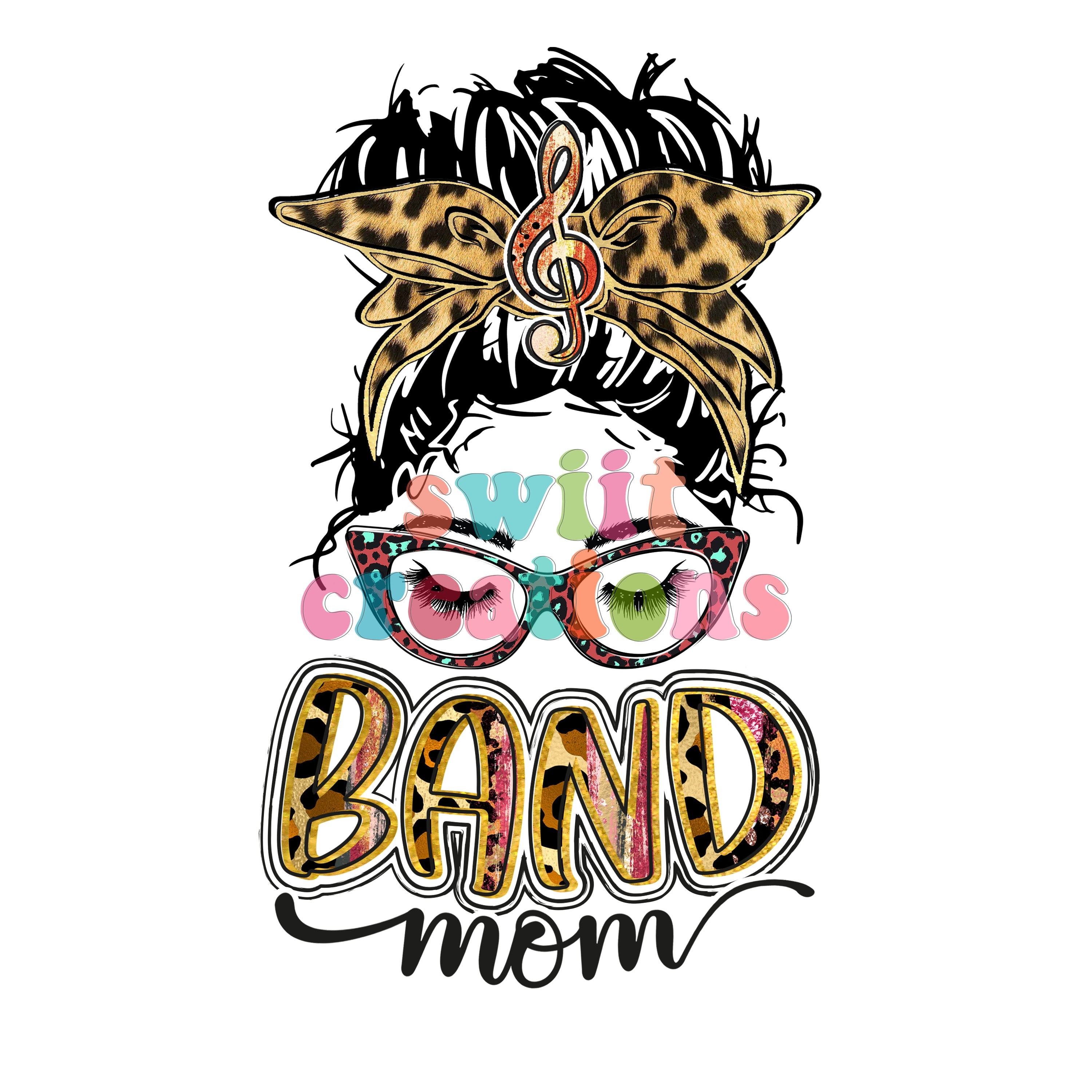 Band Mom Large Canvas Tote