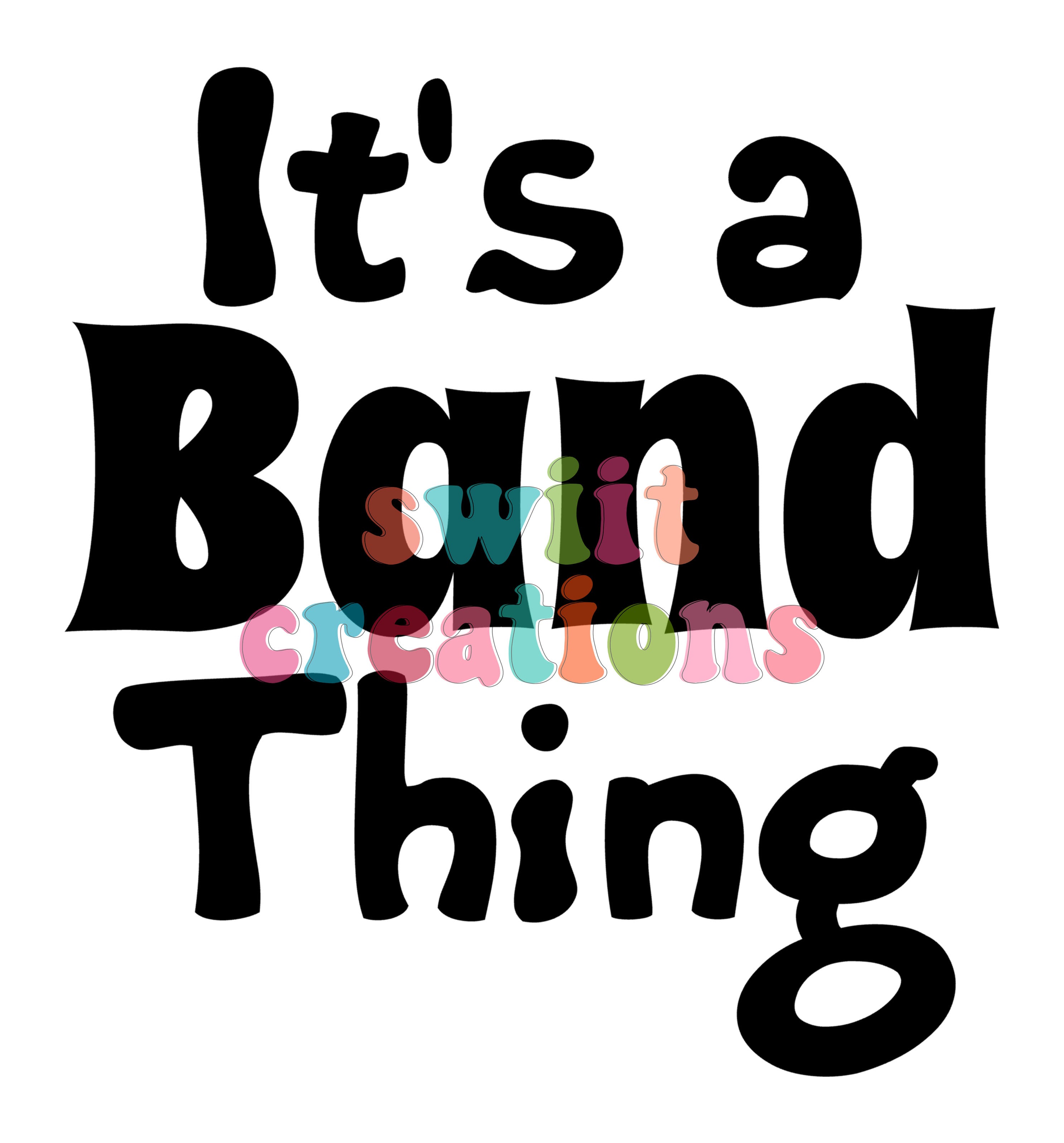 Band Large Canvas Tote