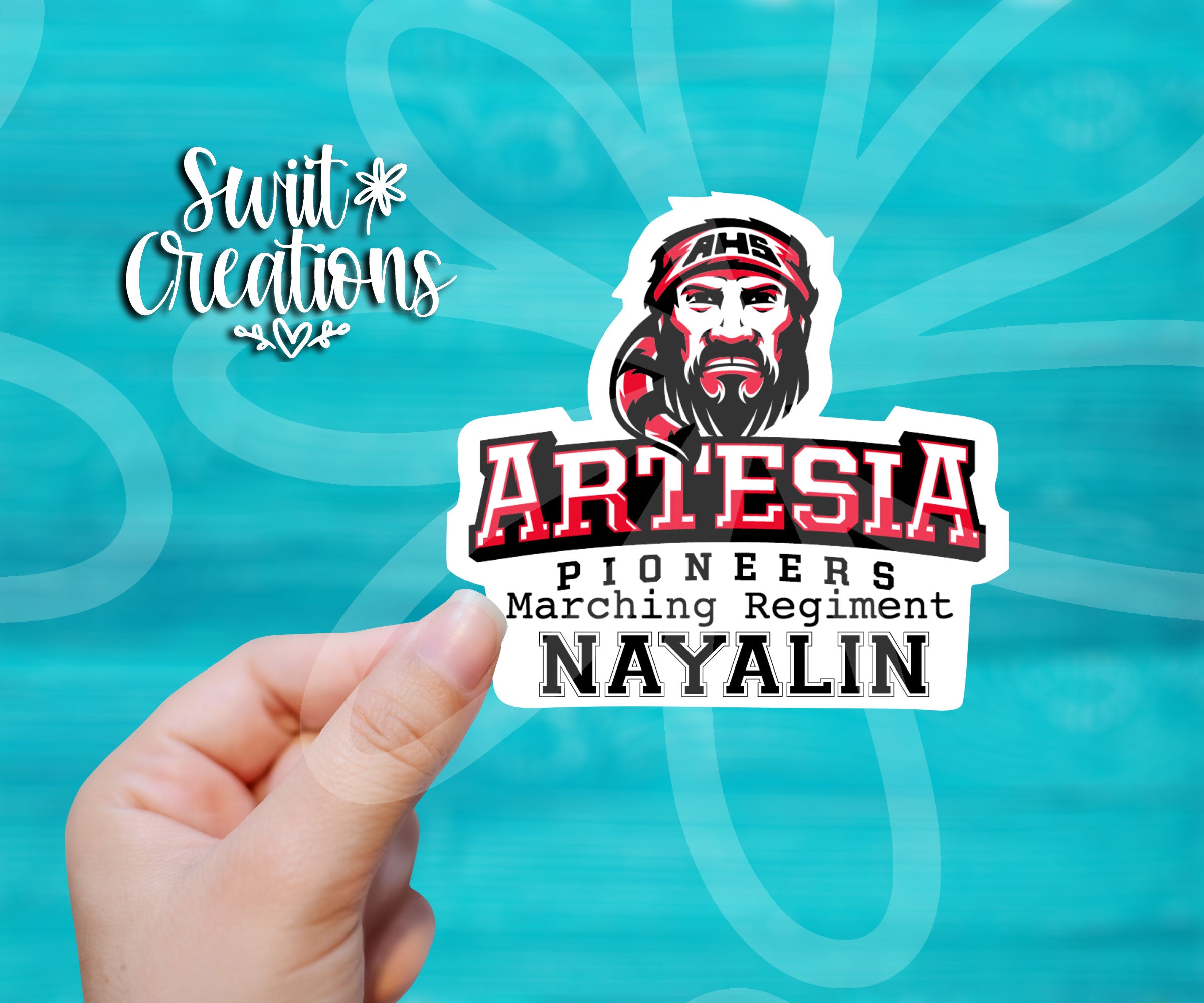 Artesia Pioneers Marching Regiment Personalized Sticker SS280